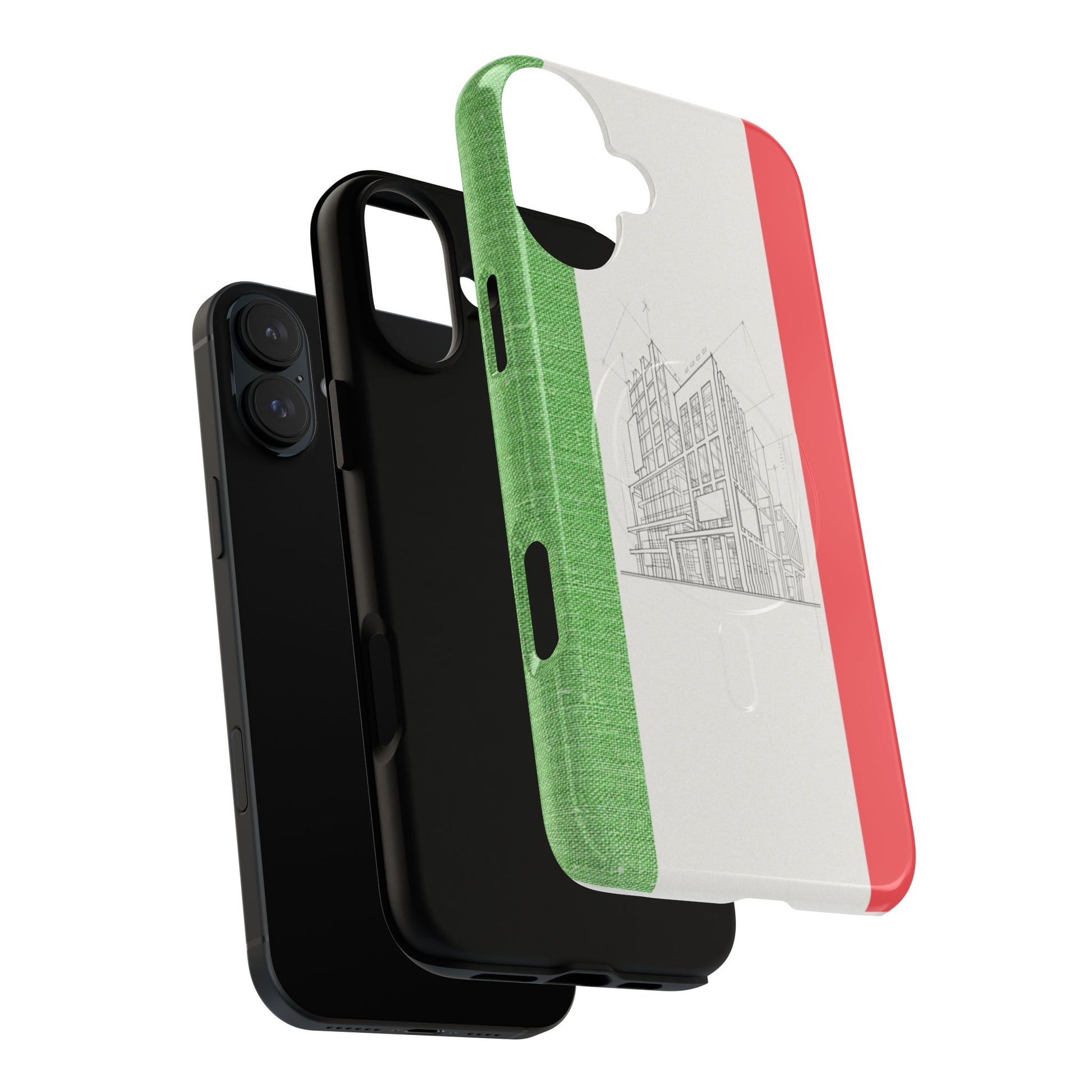 Italian Heritage Magnetic Phone Case, Stylish Phone Cover, Durable Magnet Case, Unique Gift for Travelers, Italian Culture Decor