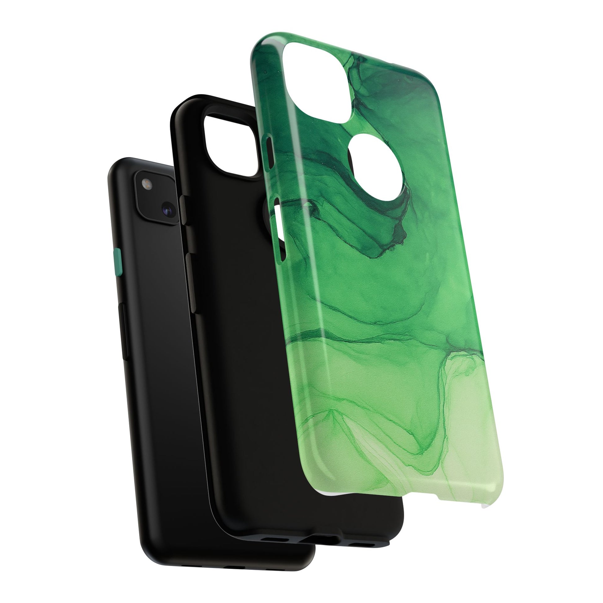 Stylish Phone Case for Nature Lovers, Tough Cases, Green Marble Design, Organic Aesthetic, Unique Gift, Eco-friendly Accessories
