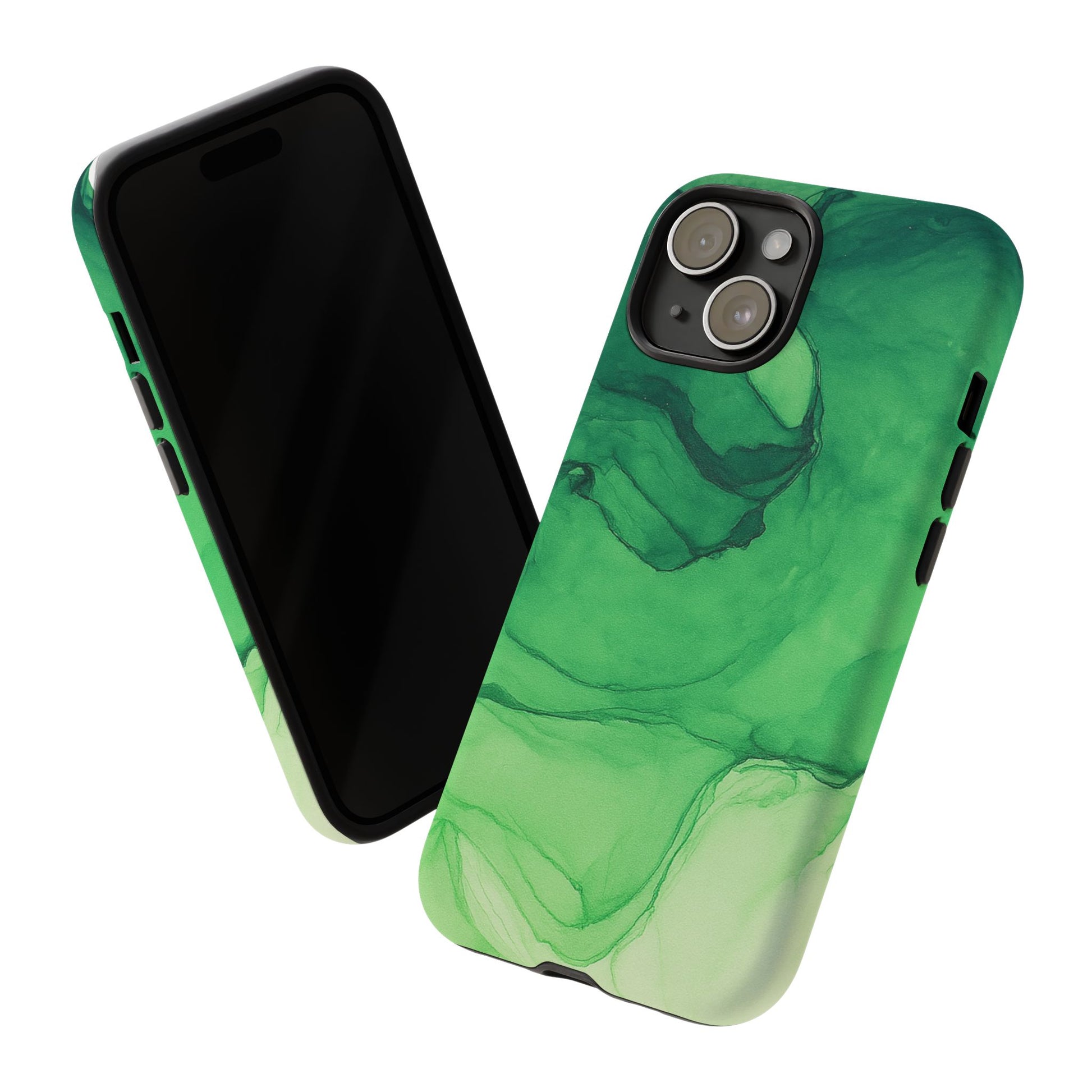 Stylish Phone Case for Nature Lovers, Tough Cases, Green Marble Design, Organic Aesthetic, Unique Gift, Eco-friendly Accessories