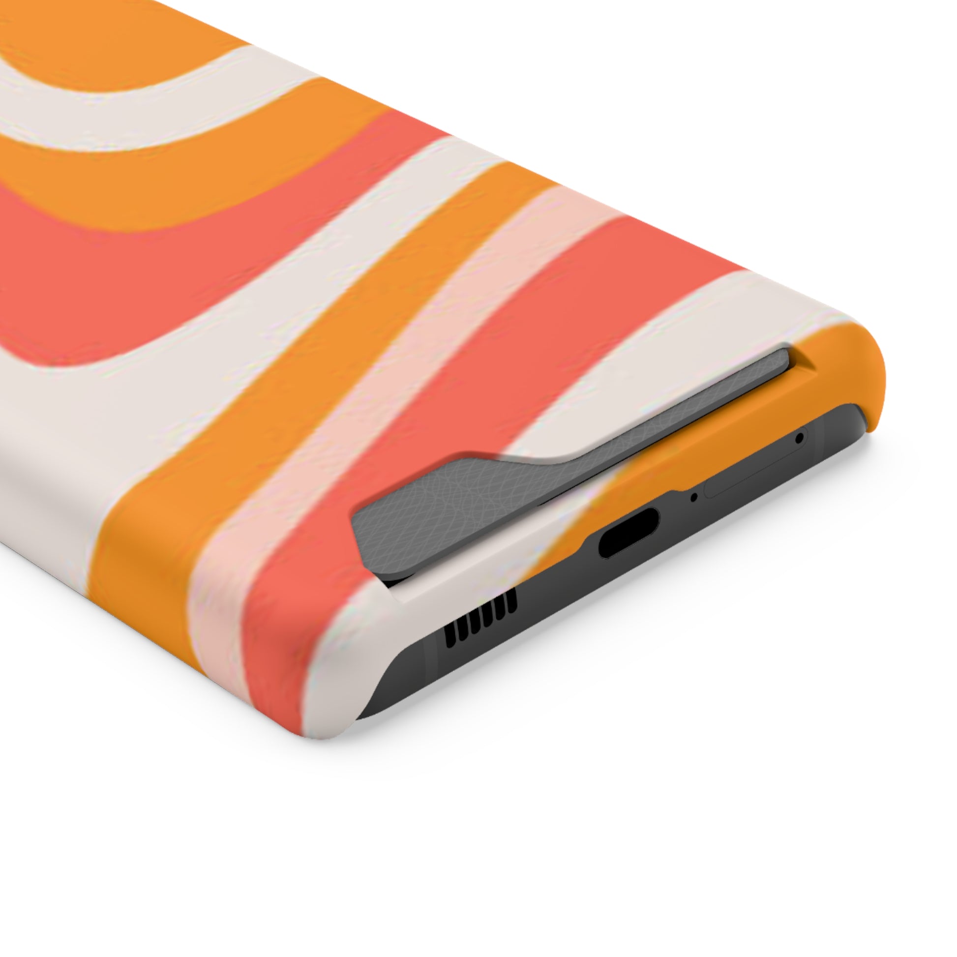 Trendy Phone Case with Card Holder, Boho Phone Accessory, Stylish Mobile Cover, Functional Gift for Friends, Perfect for Everyday Use - FORMO