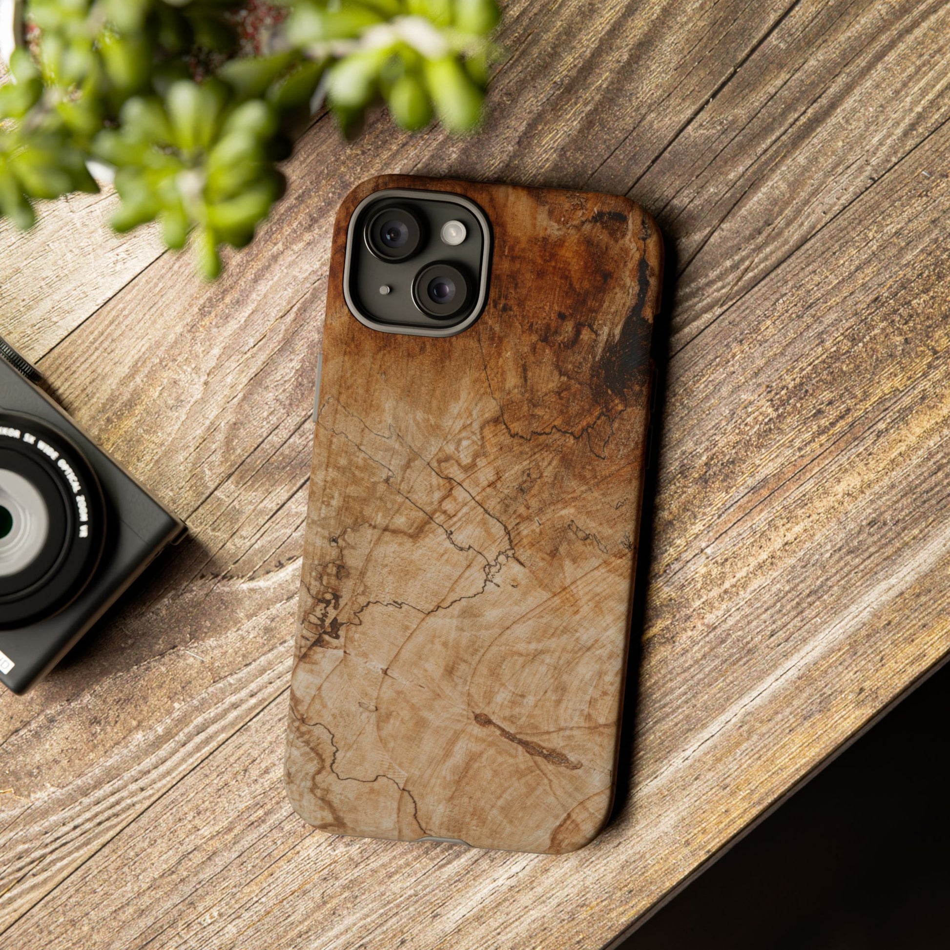 Woodland-Inspired Phone Case | Tough Cases, Natural Wood Grain Cover, Rustic Tech Accessory, Nature Lover Gift, Eco-Friendly - FORMO