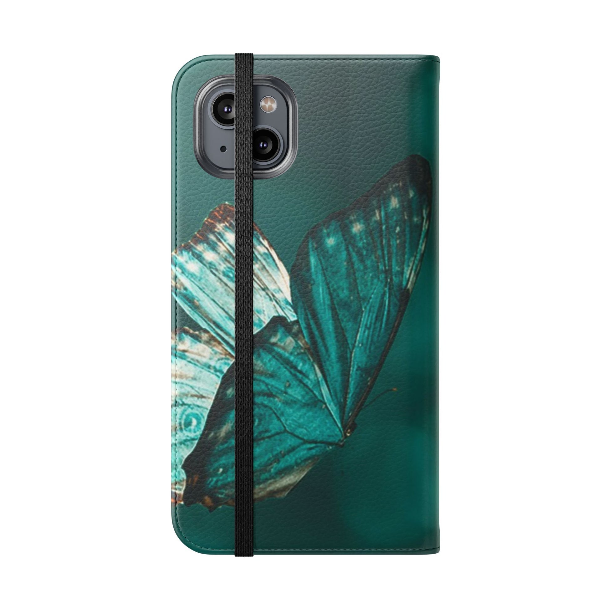 Butterfly Flip Case - Elegant Phone Wallet Cover, Nature Lovers, Gift for Her, Sustainable Fashion, Personalized Mobile Accessory - FORMO