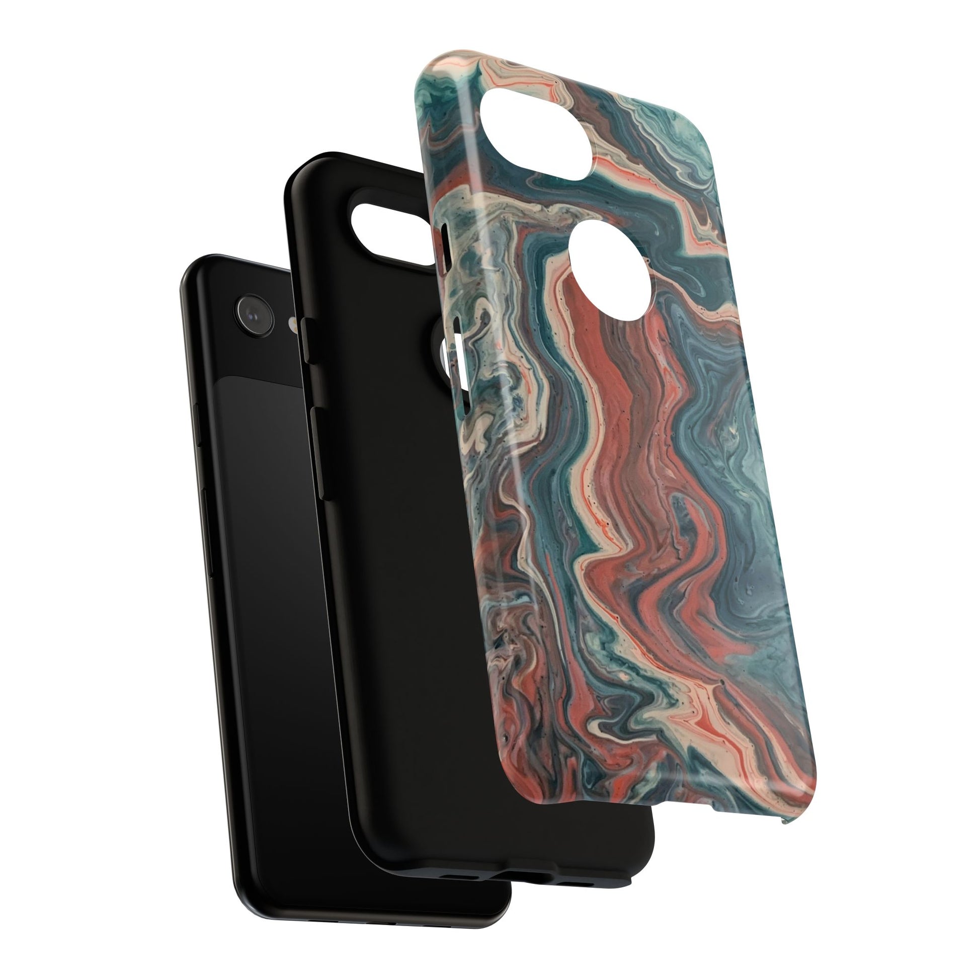 Artistic Phone Case, Tough Cases for Stylish Protection, Marble Design, Trendy Gift for Phone Lovers, Unique Cell Phone Accessory - FORMO
