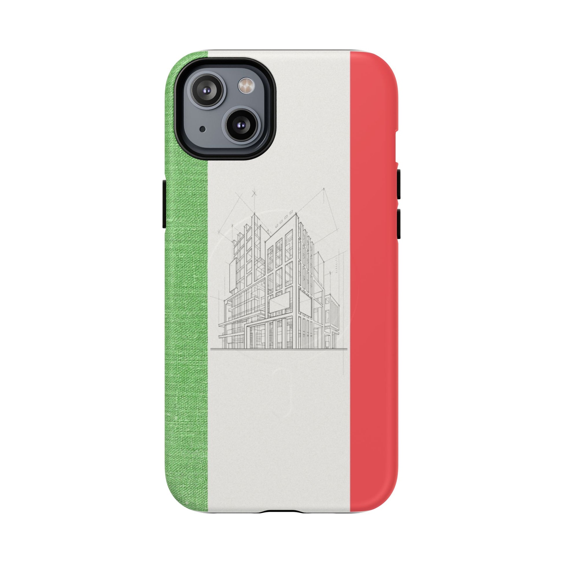 Italian Heritage Magnetic Phone Case, Stylish Phone Cover, Durable Magnet Case, Unique Gift for Travelers, Italian Culture Decor