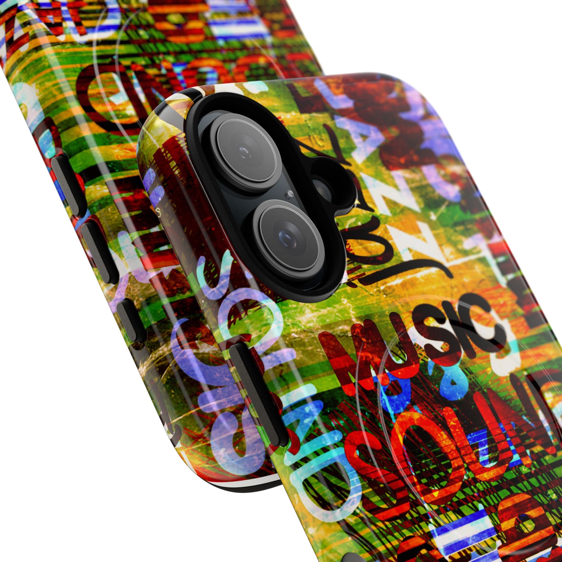 Colorful Music-Themed Phone Case (iPhone & Samsung Compatible) - FORMO