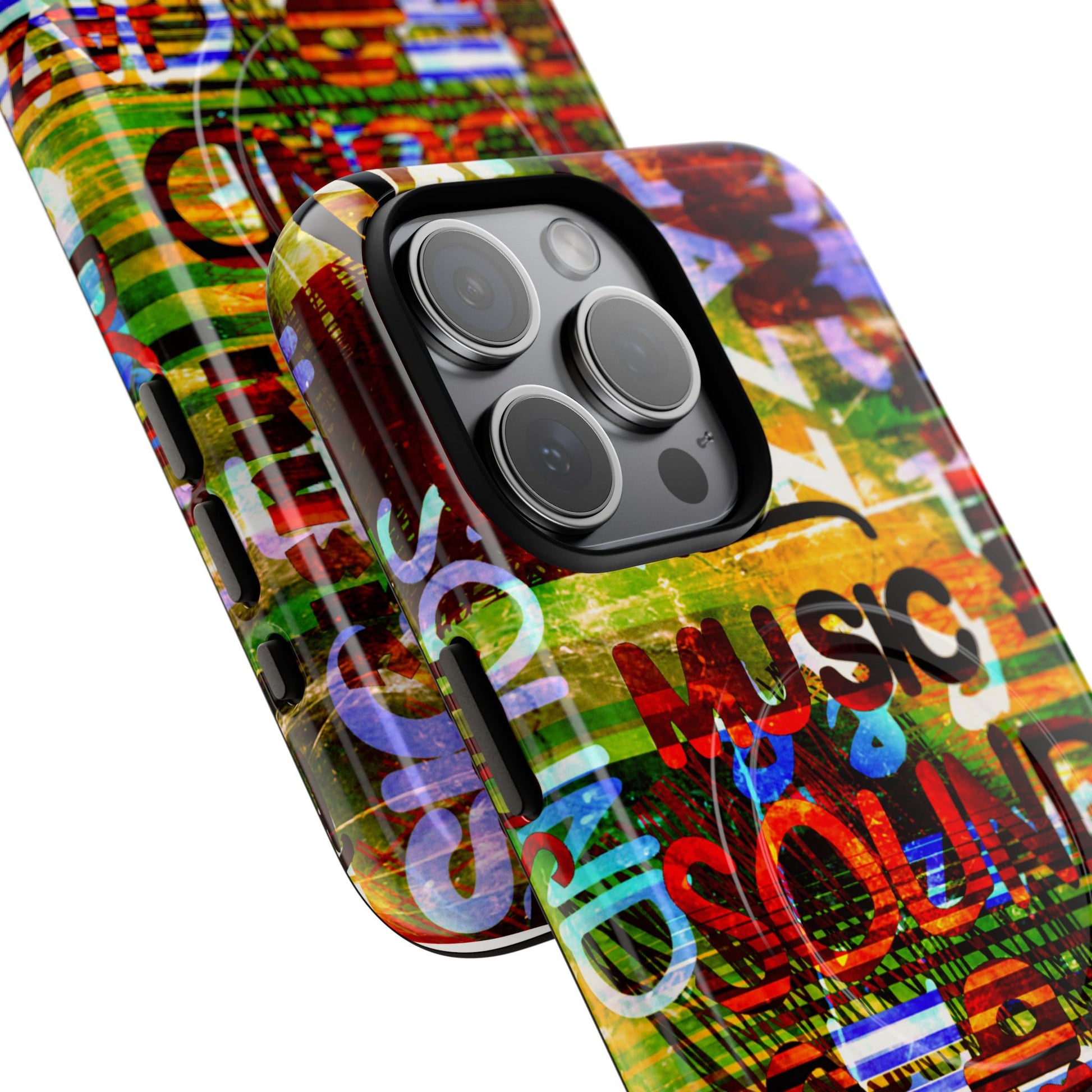 Colorful Music-Themed Phone Case (iPhone & Samsung Compatible) - FORMO
