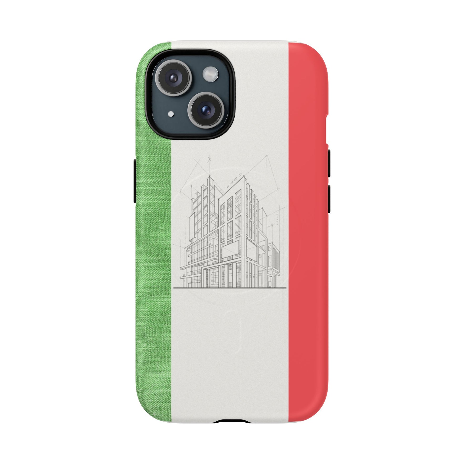 Italian Heritage Magnetic Phone Case, Stylish Phone Cover, Durable Magnet Case, Unique Gift for Travelers, Italian Culture Decor