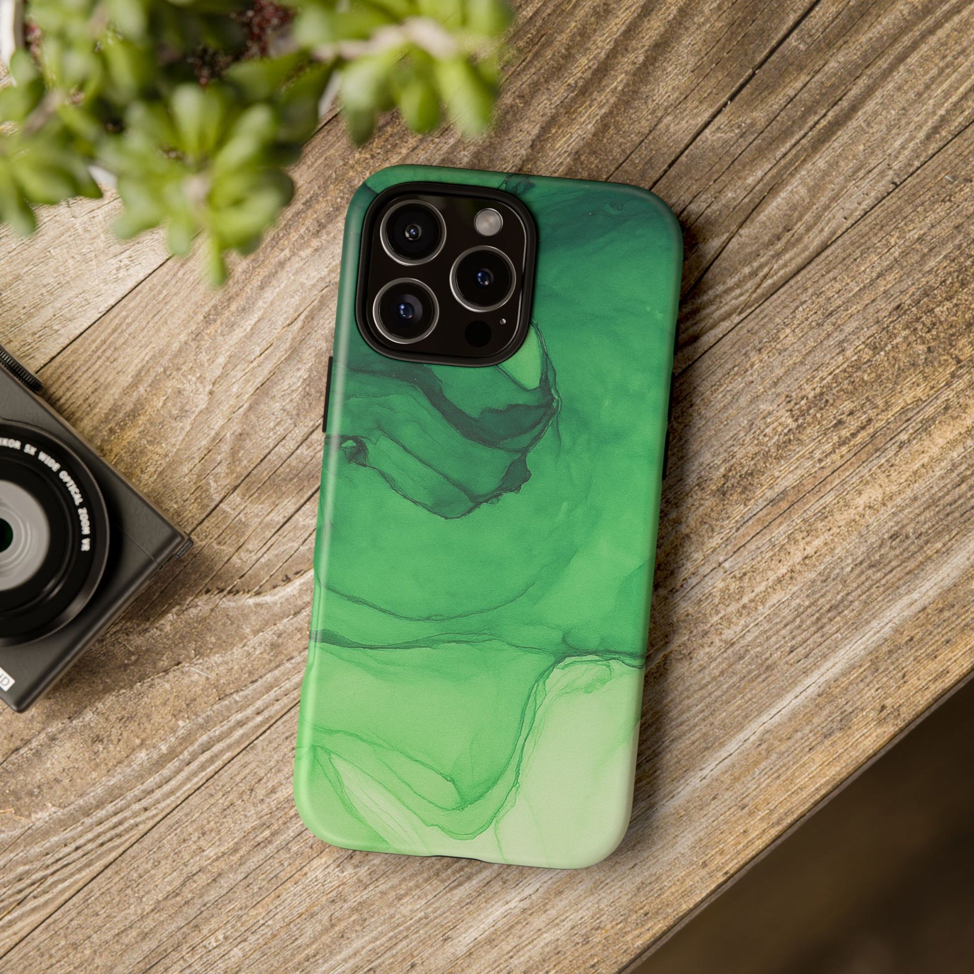 Stylish Phone Case for Nature Lovers, Tough Cases, Green Marble Design, Organic Aesthetic, Unique Gift, Eco-friendly Accessories
