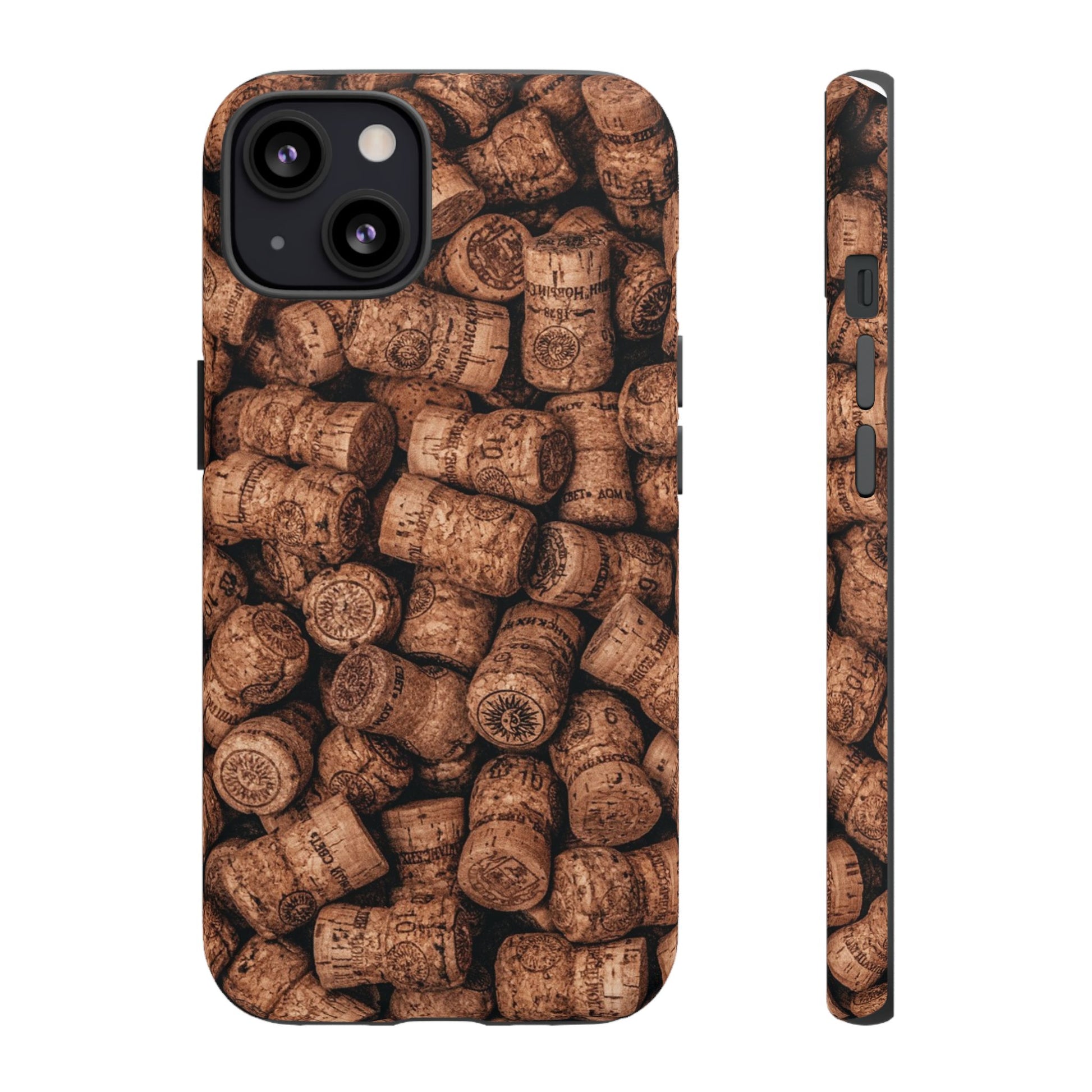Cork Pattern Phone Case - Eco-Friendly, Vintage Style, Rustic Gifts for Wine Lovers, Housewarming, Birthday, Unique Gift - FORMO