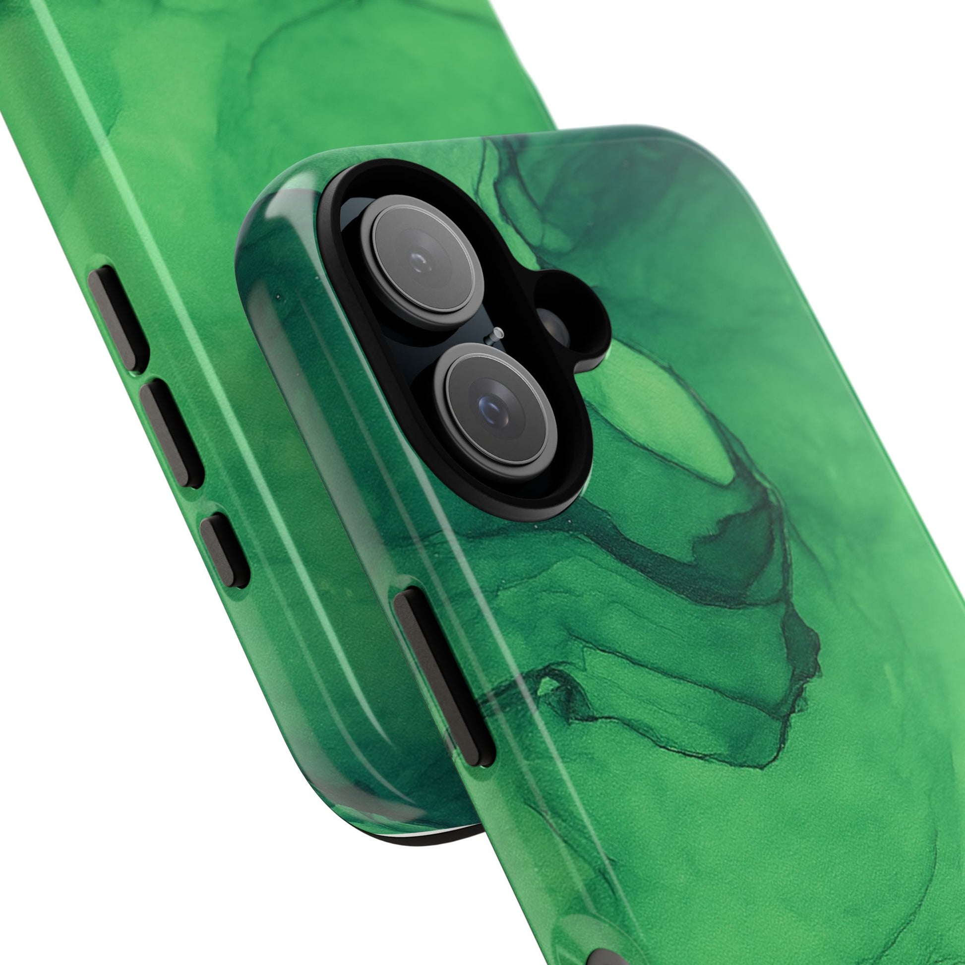 Stylish Phone Case for Nature Lovers, Tough Cases, Green Marble Design, Organic Aesthetic, Unique Gift, Eco-friendly Accessories