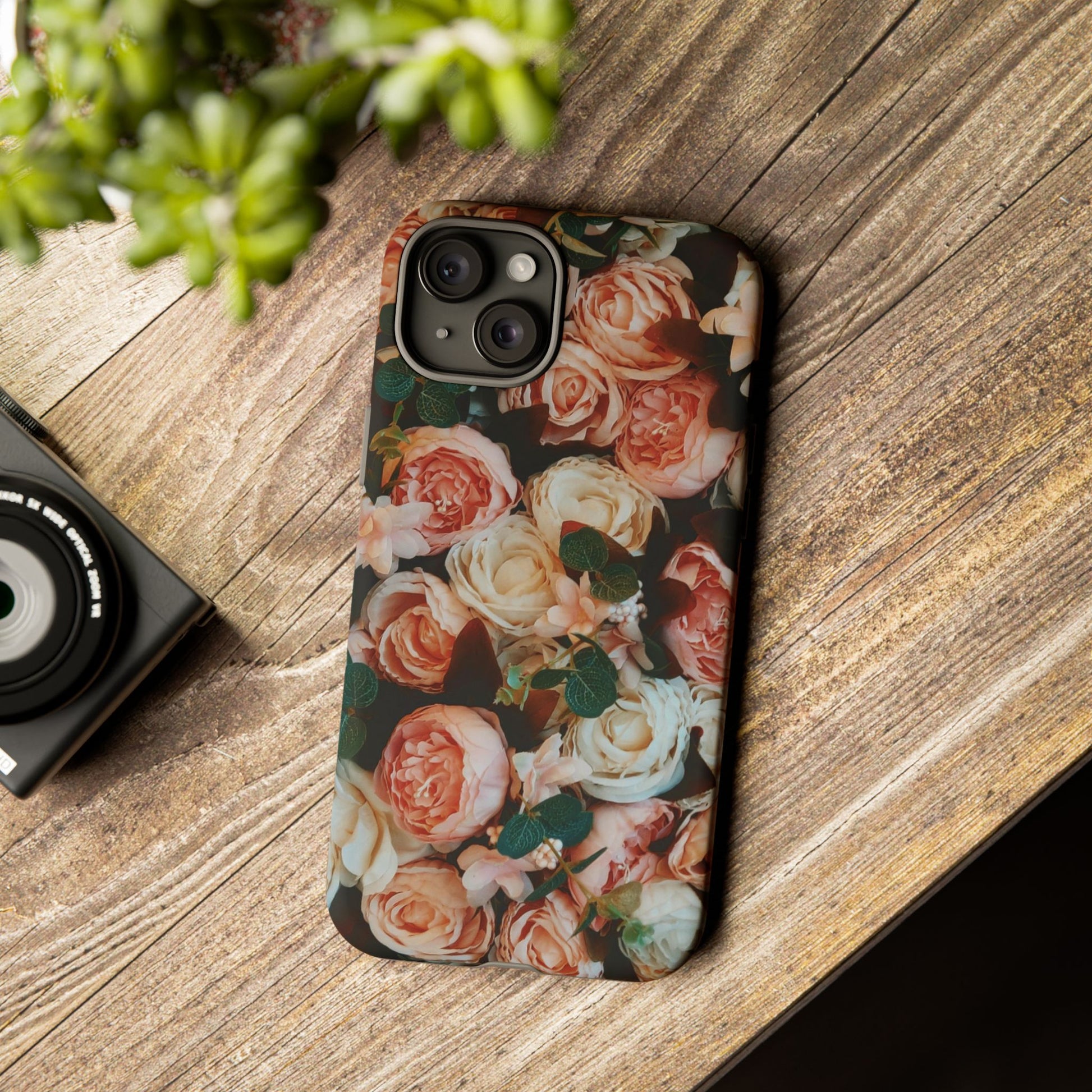 Floral Phone Case - Tough Cases, Rose Design, Floral Protection, Gift for Her, Cute Mobile Cover, Eco-Friendly Case - FORMO