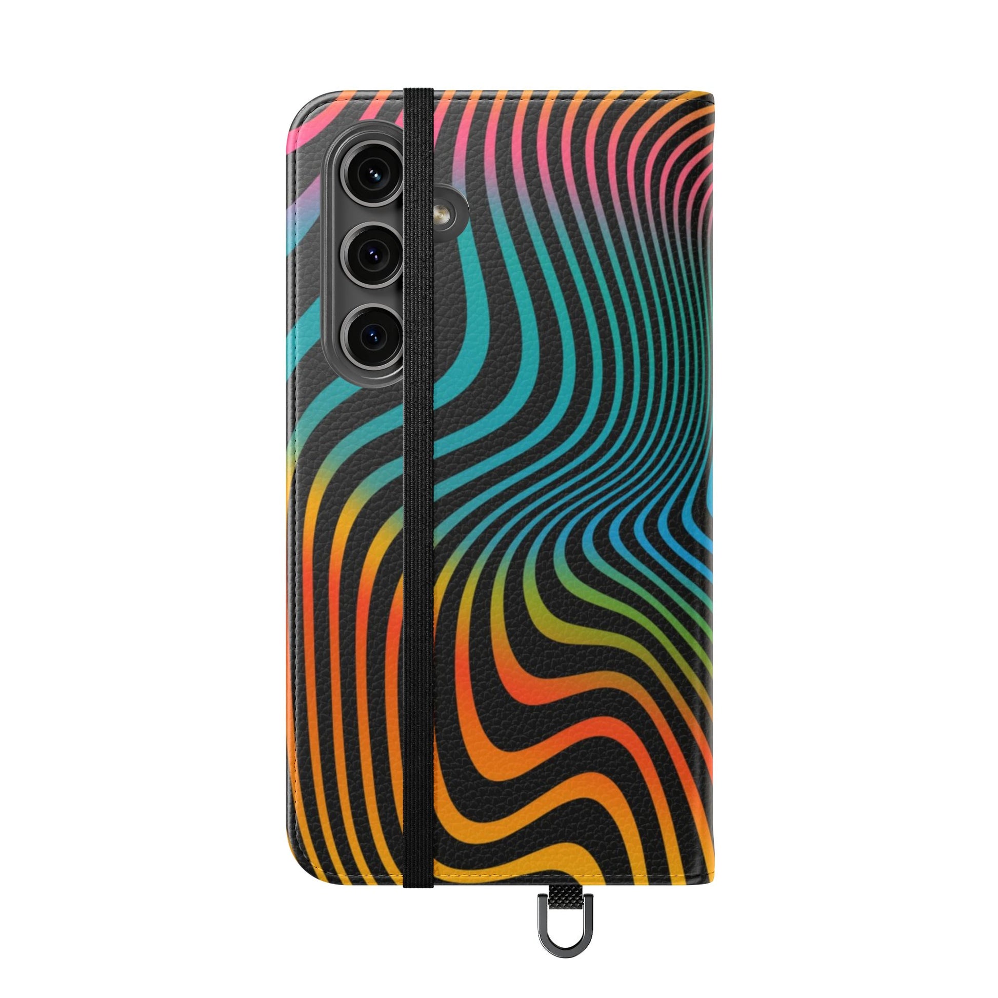 Vibrant Abstract Flip Case for Phone, Colorful Phone Wallet, Trendy Protective Cover, Unique Gift for Tech Lovers, Modern Accessories - FORMO