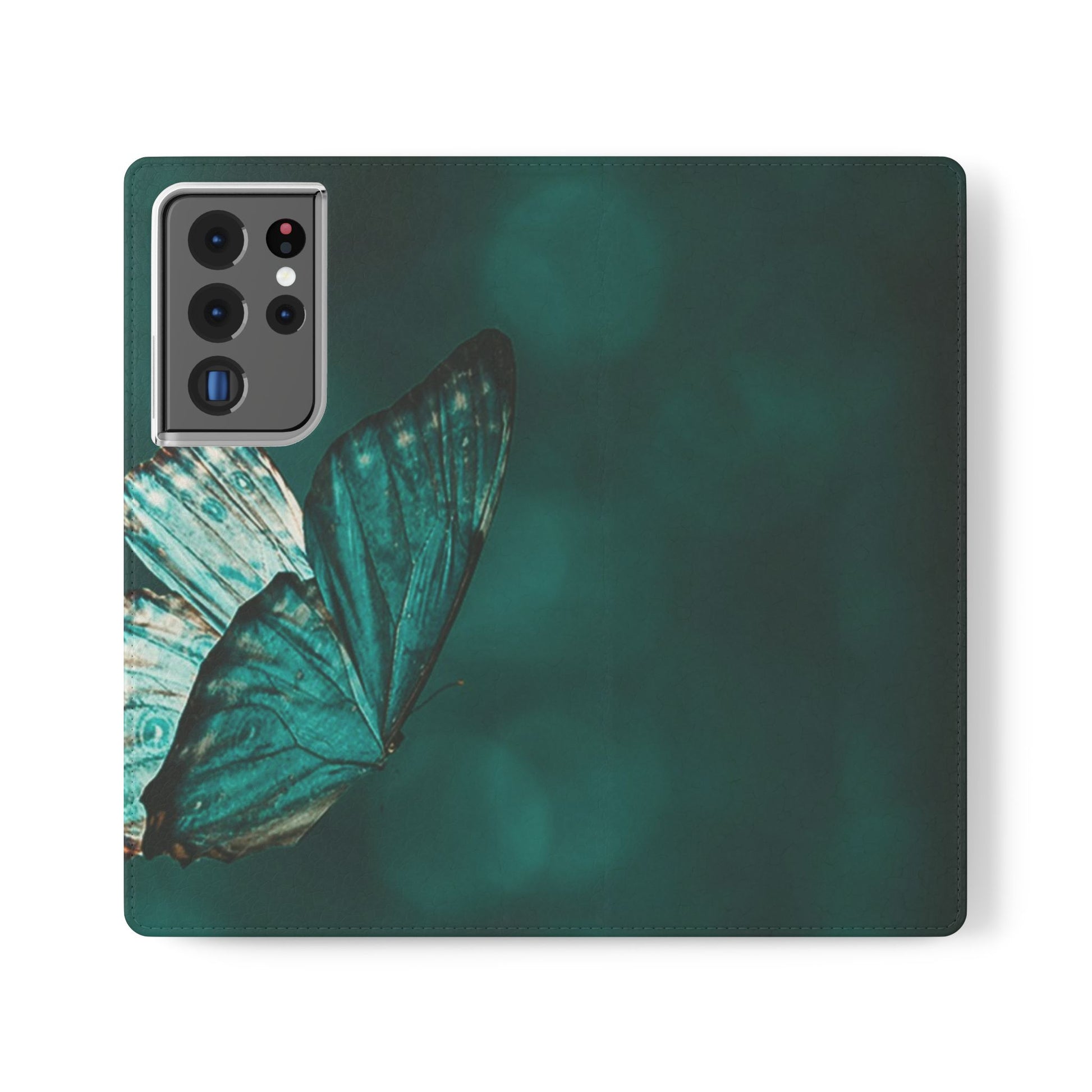 Butterfly Flip Case - Elegant Phone Wallet Cover, Nature Lovers, Gift for Her, Sustainable Fashion, Personalized Mobile Accessory - FORMO