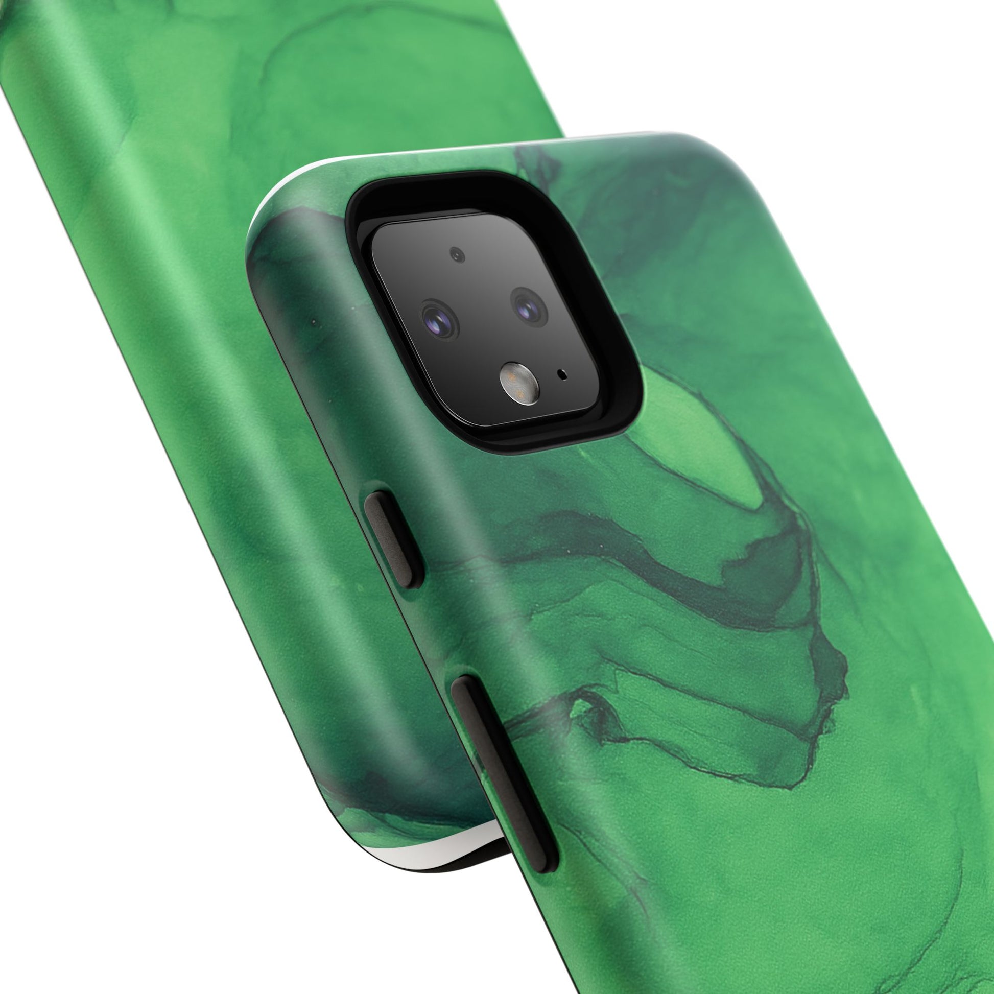 Stylish Phone Case for Nature Lovers, Tough Cases, Green Marble Design, Organic Aesthetic, Unique Gift, Eco-friendly Accessories