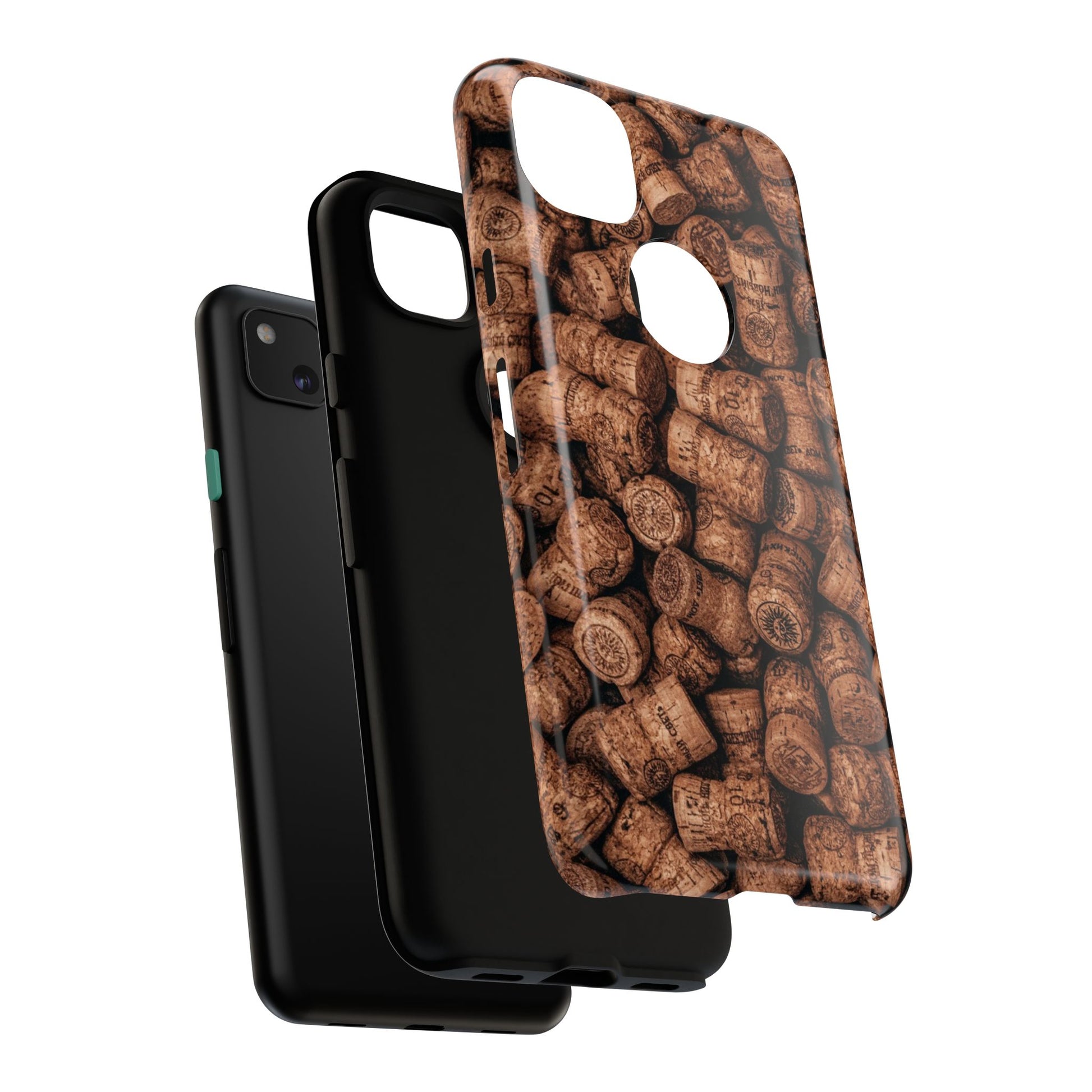 Cork Pattern Phone Case - Eco-Friendly, Vintage Style, Rustic Gifts for Wine Lovers, Housewarming, Birthday, Unique Gift - FORMO