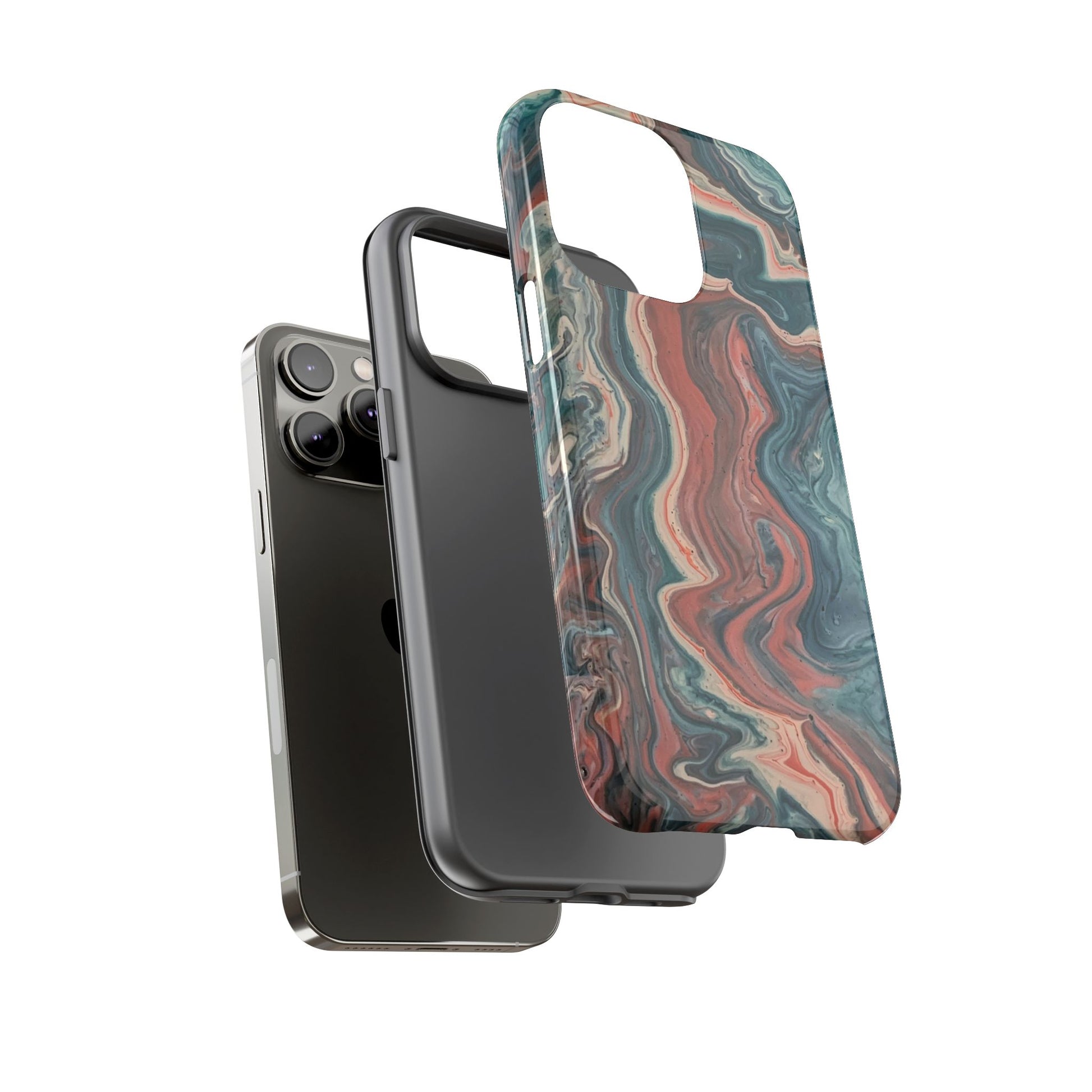 Artistic Phone Case, Tough Cases for Stylish Protection, Marble Design, Trendy Gift for Phone Lovers, Unique Cell Phone Accessory - FORMO