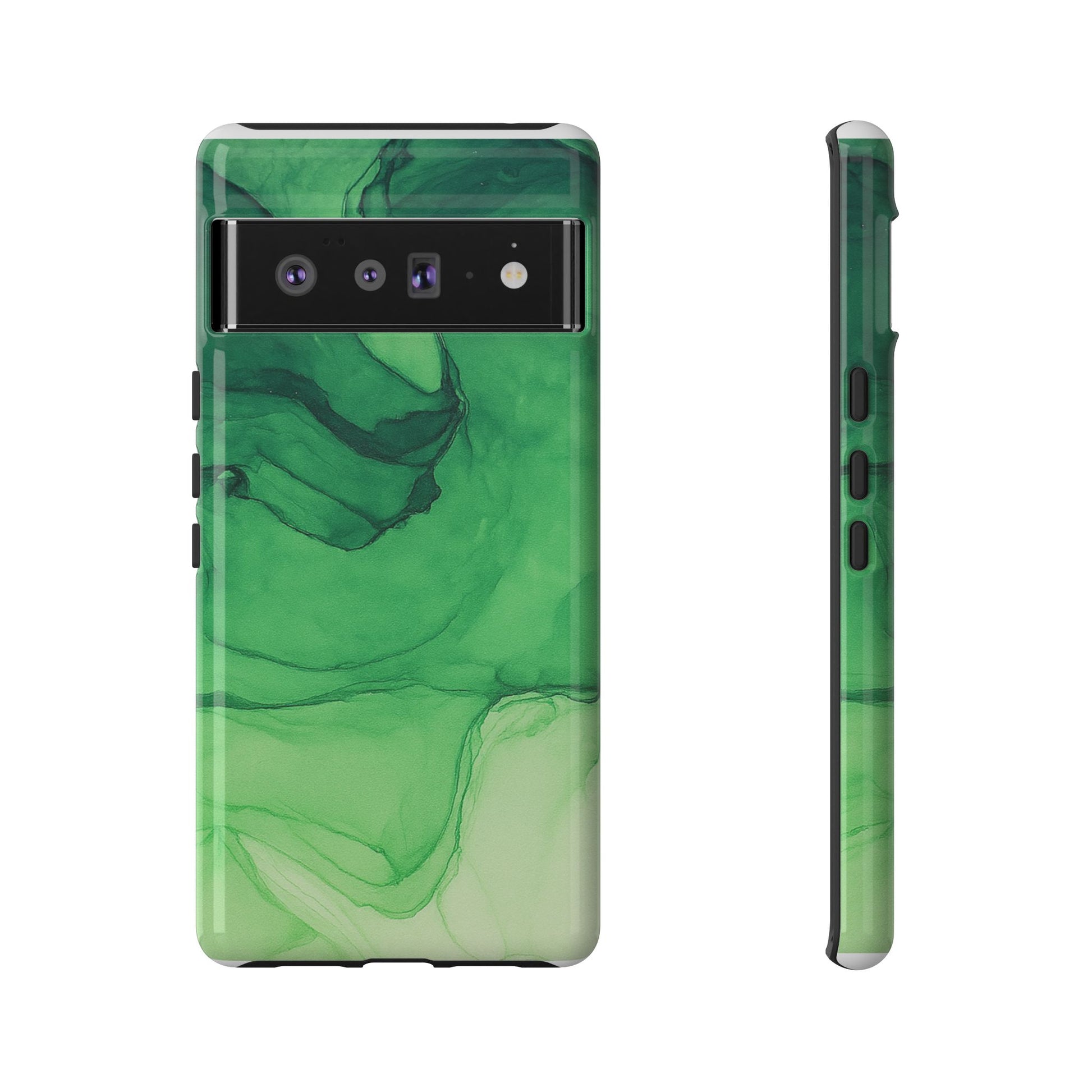Stylish Phone Case for Nature Lovers, Tough Cases, Green Marble Design, Organic Aesthetic, Unique Gift, Eco-friendly Accessories