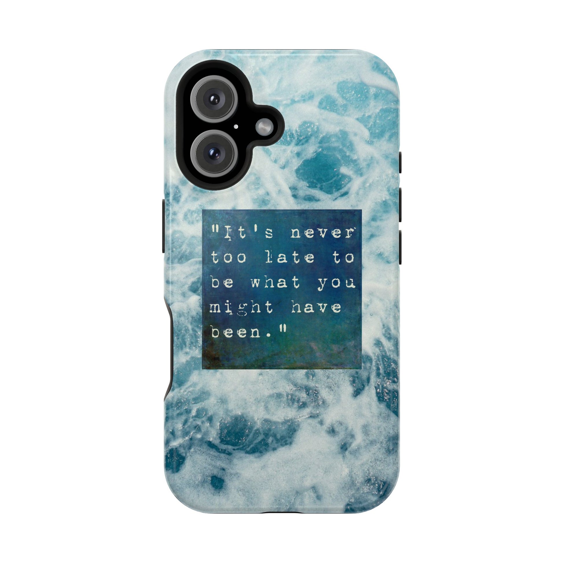 Inspirational Magnetic Phone Cases, Perfect Gift for Students, Motivational Phone Cover, Stylish Tough Case, Ocean Design Case, Fits iPhone - FORMO