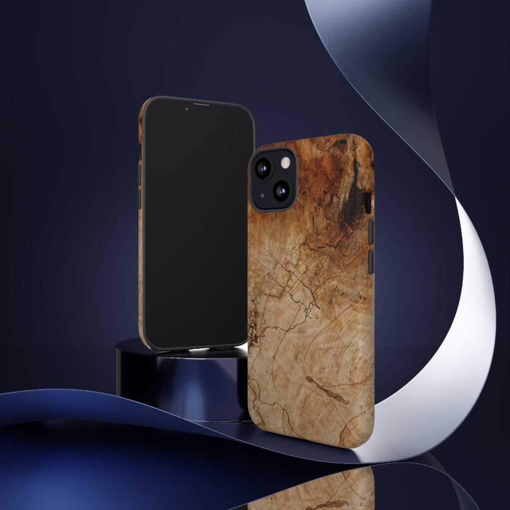 Woodland-Inspired Phone Case | Tough Cases, Natural Wood Grain Cover, Rustic Tech Accessory, Nature Lover Gift, Eco-Friendly - FORMO