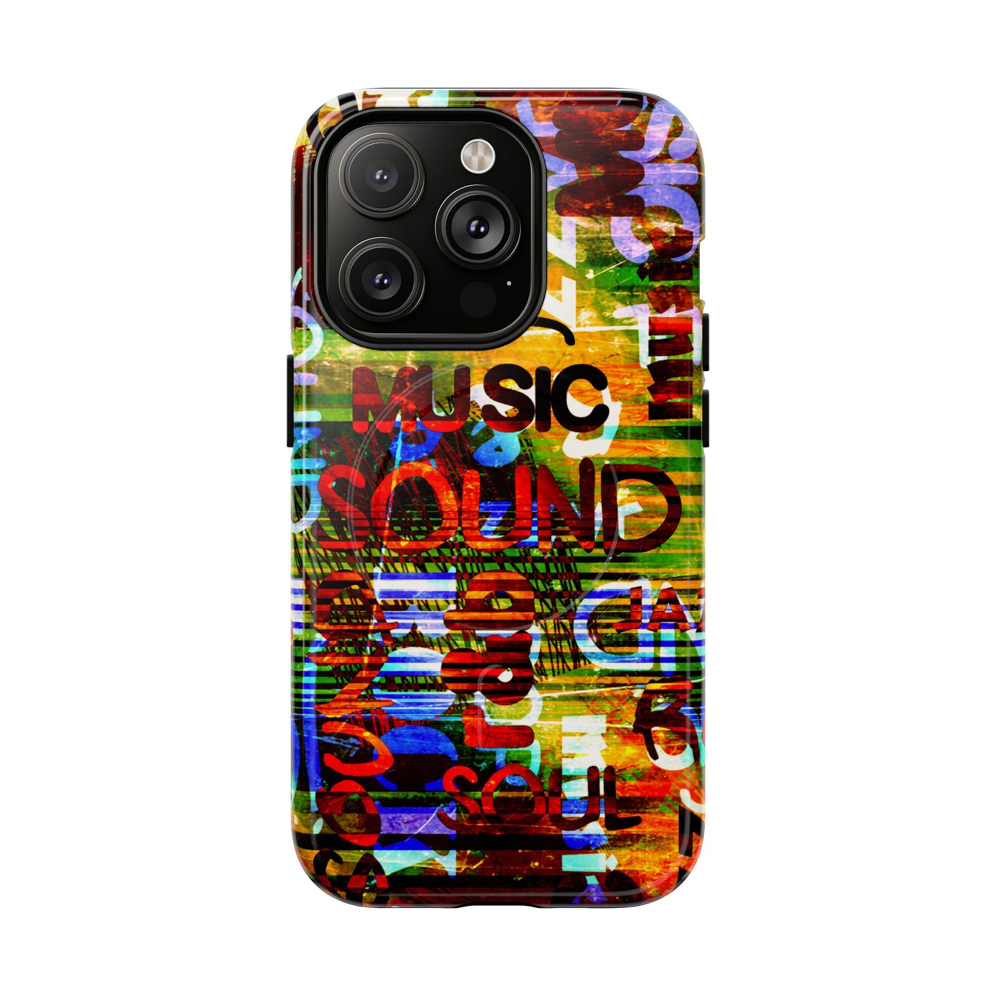 Colorful Music-Themed Phone Case (iPhone & Samsung Compatible) - FORMO