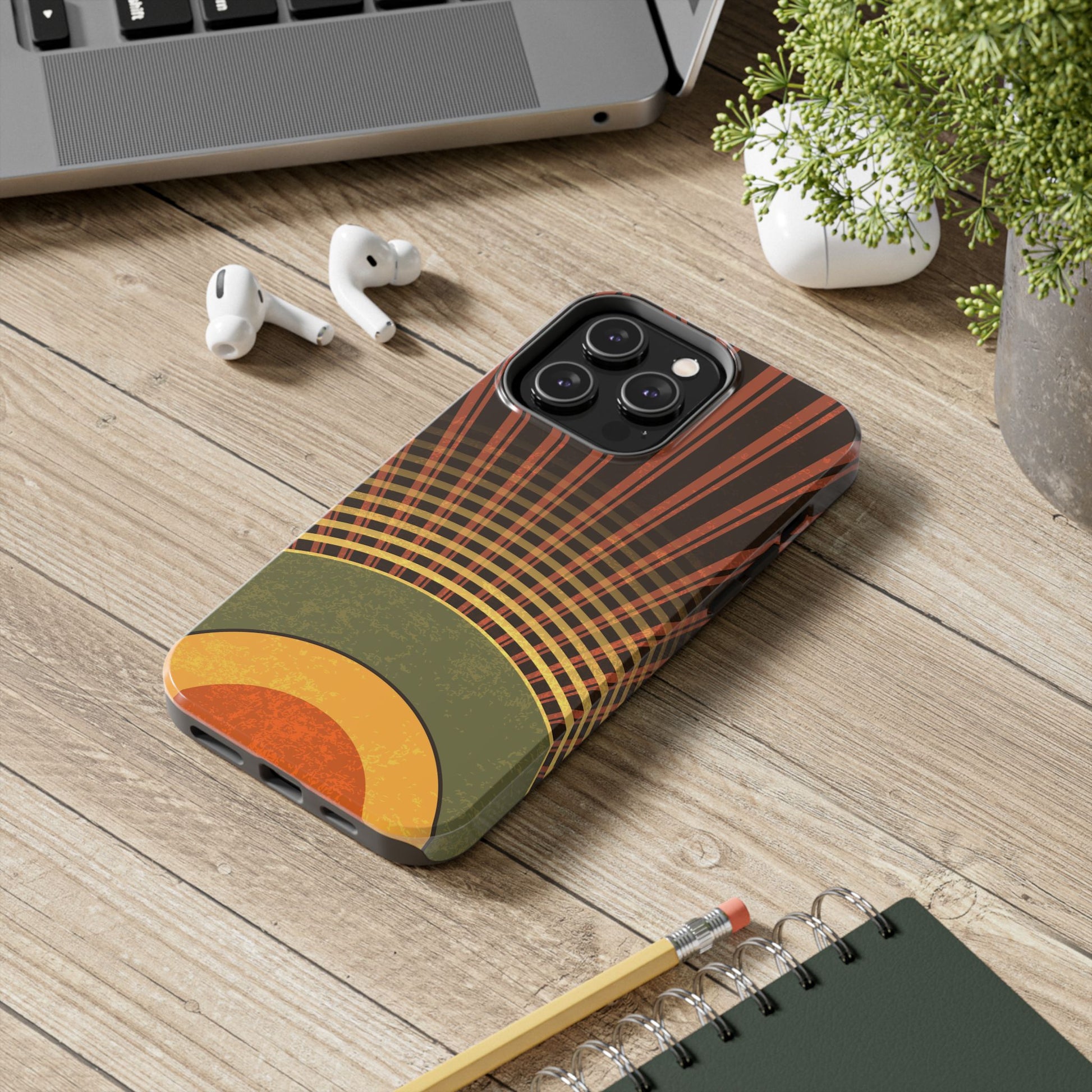 Retro Sunrise Tough Phone Case (iPhone & Samsung Compatible) - FORMO
