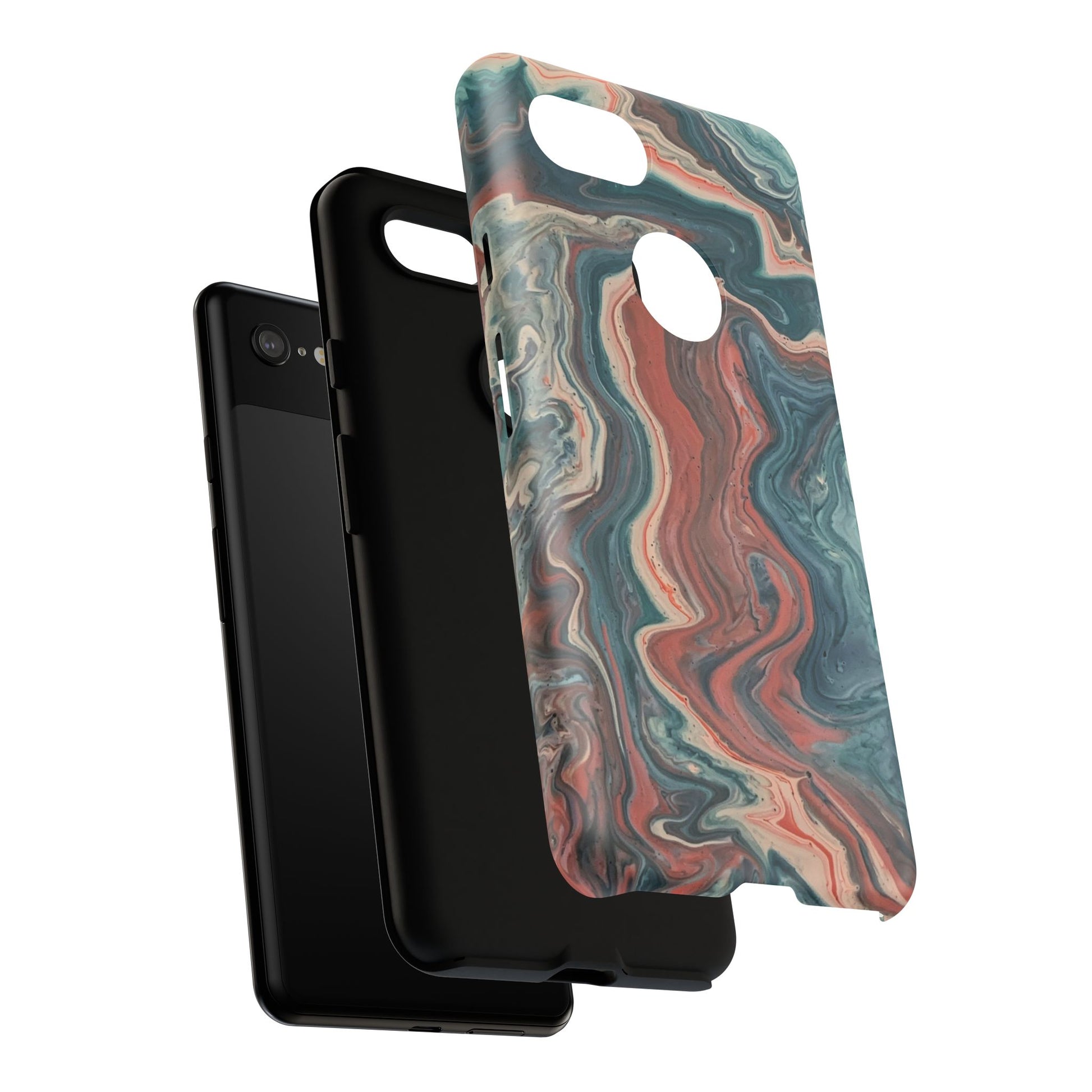 Artistic Phone Case, Tough Cases for Stylish Protection, Marble Design, Trendy Gift for Phone Lovers, Unique Cell Phone Accessory - FORMO