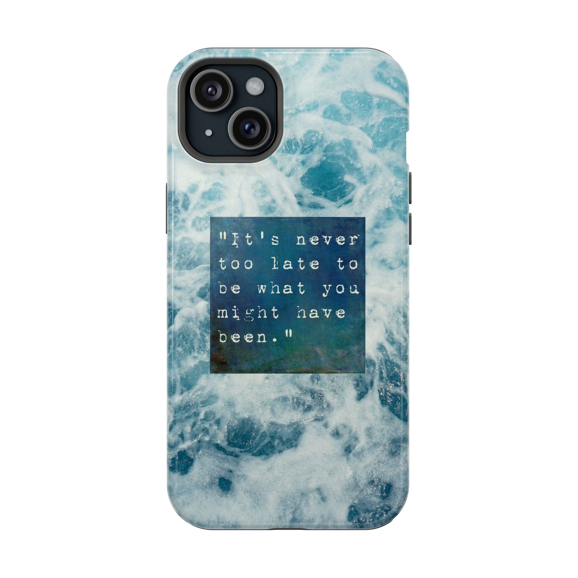Inspirational Magnetic Phone Cases, Perfect Gift for Students, Motivational Phone Cover, Stylish Tough Case, Ocean Design Case, Fits iPhone - FORMO