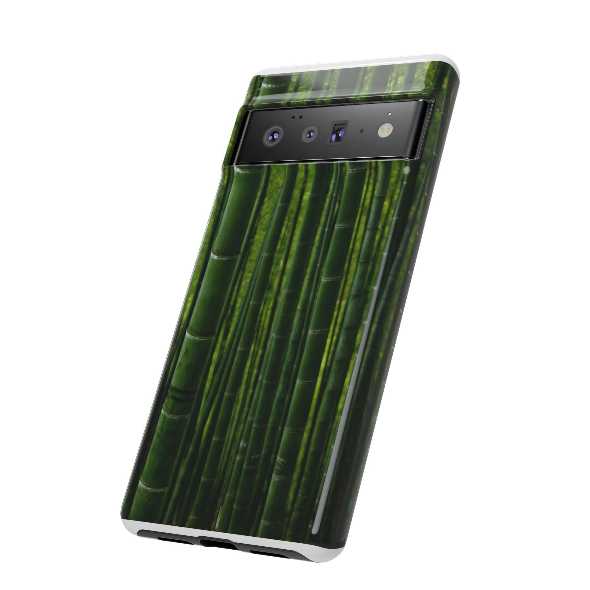 Bamboo Phone Case - Tough Cases, Nature Lover Gift, Eco-Friendly Phone Accessory, Greenery Design, Unique Smartphone Cover - FORMO