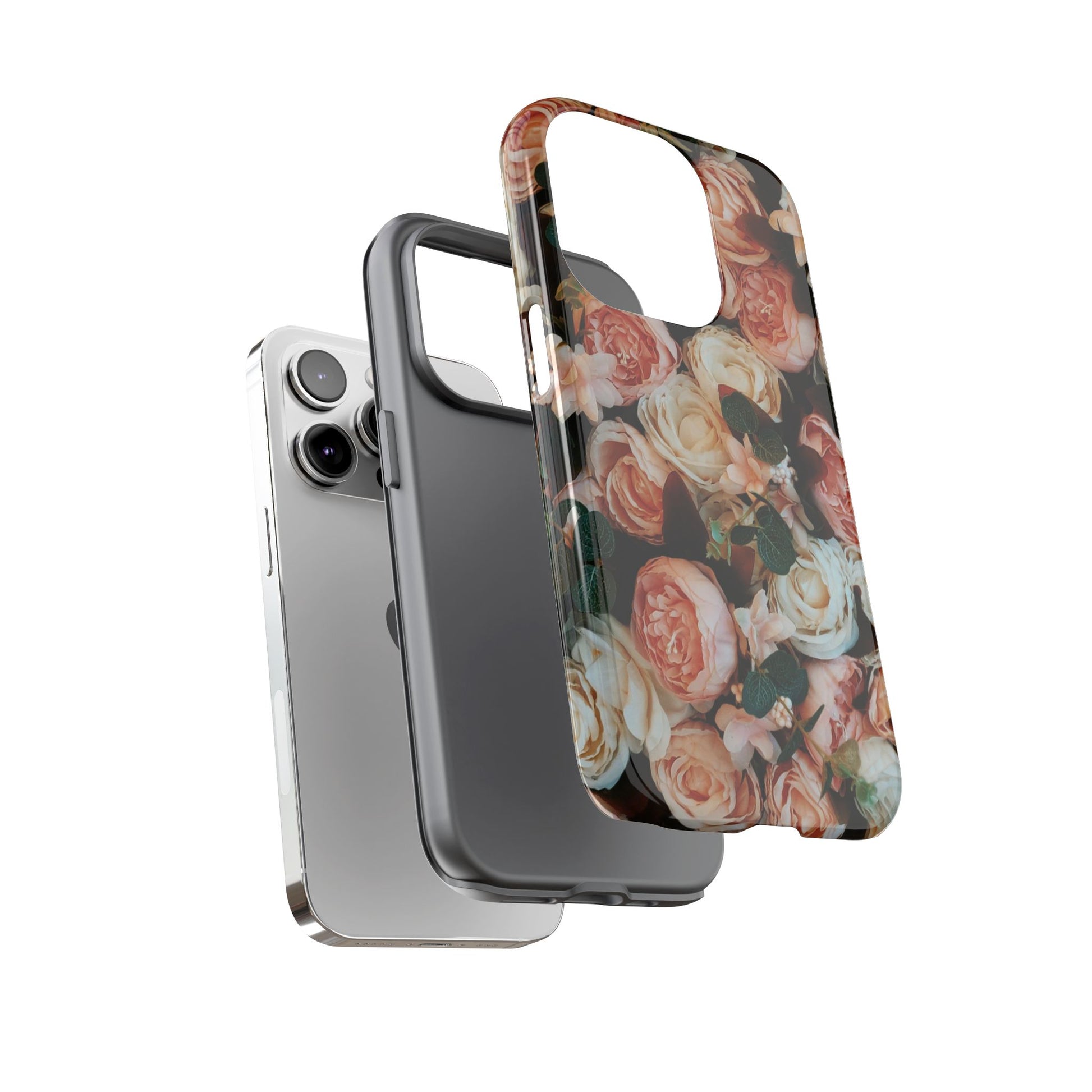 Floral Phone Case - Tough Cases, Rose Design, Floral Protection, Gift for Her, Cute Mobile Cover, Eco-Friendly Case - FORMO