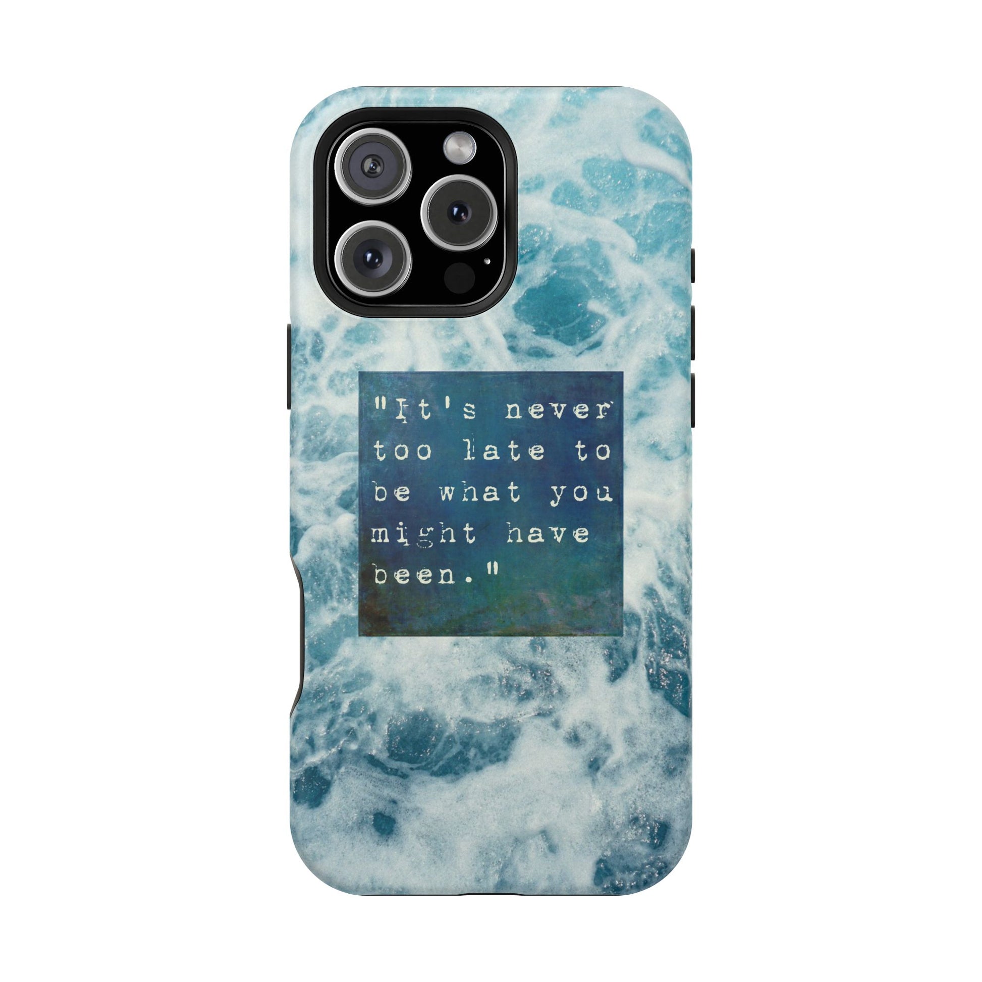Inspirational Magnetic Phone Cases, Perfect Gift for Students, Motivational Phone Cover, Stylish Tough Case, Ocean Design Case, Fits iPhone - FORMO