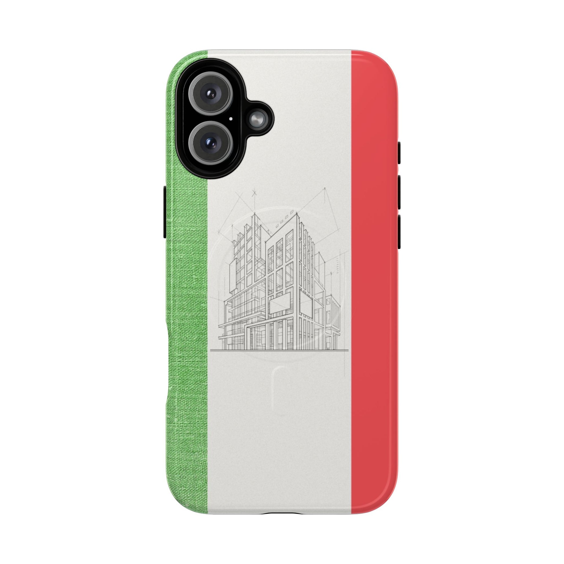 Italian Heritage Magnetic Phone Case, Stylish Phone Cover, Durable Magnet Case, Unique Gift for Travelers, Italian Culture Decor
