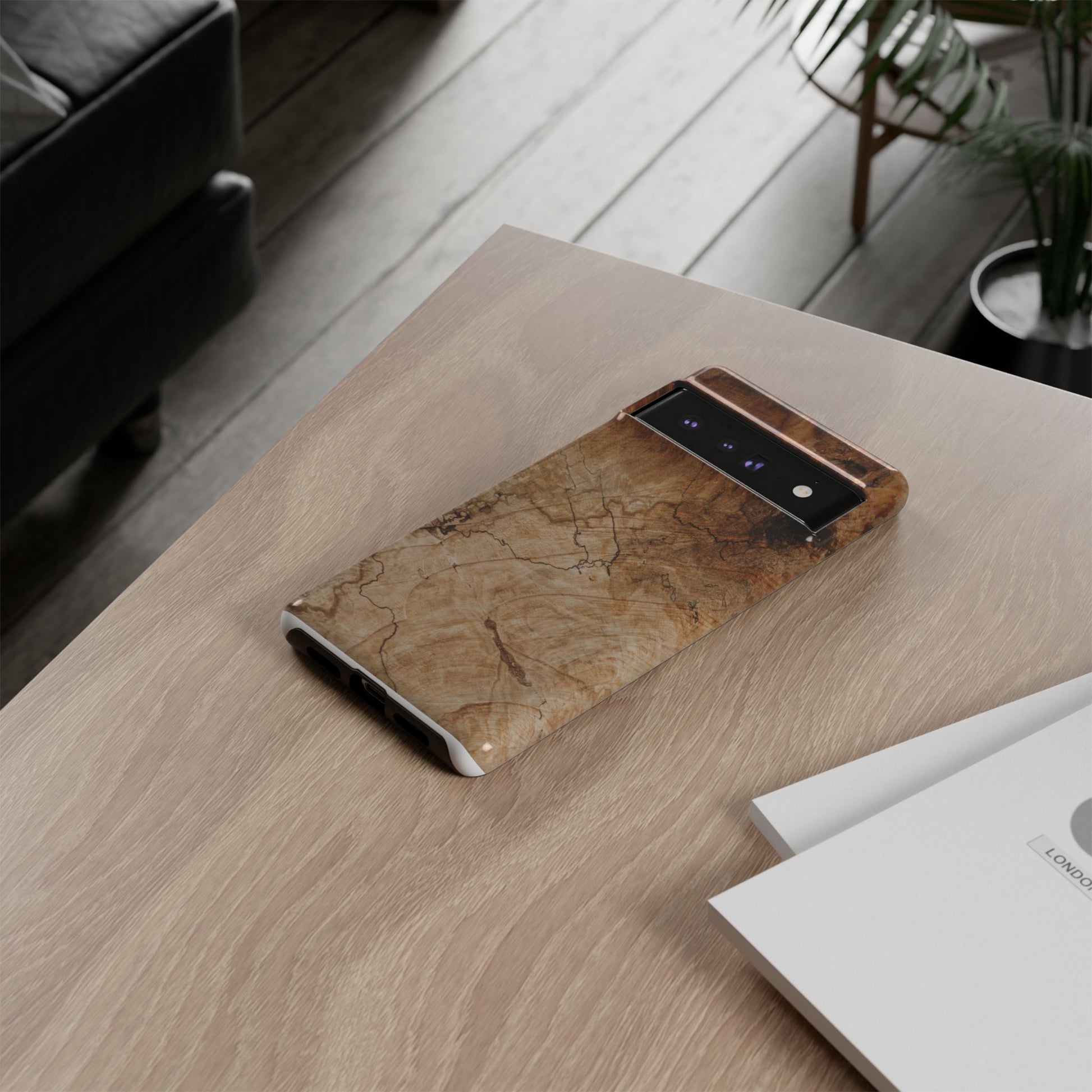 Woodland-Inspired Phone Case | Tough Cases, Natural Wood Grain Cover, Rustic Tech Accessory, Nature Lover Gift, Eco-Friendly - FORMO