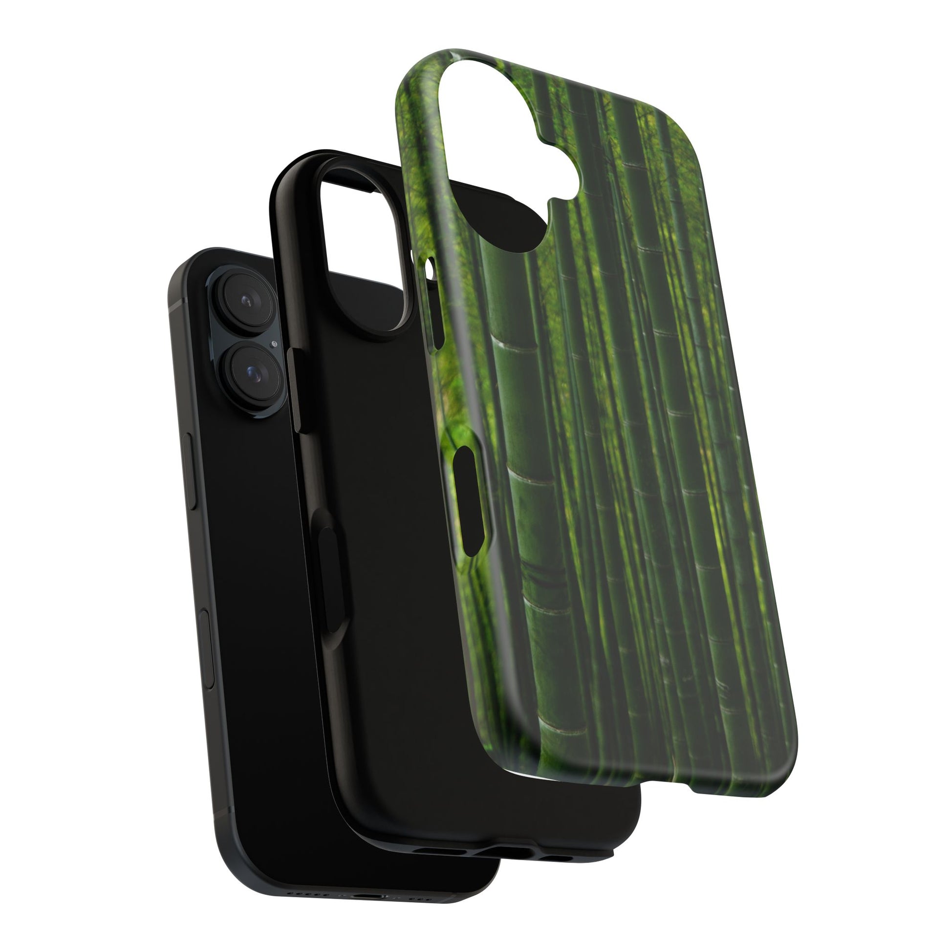 Bamboo Phone Case - Tough Cases, Nature Lover Gift, Eco-Friendly Phone Accessory, Greenery Design, Unique Smartphone Cover - FORMO