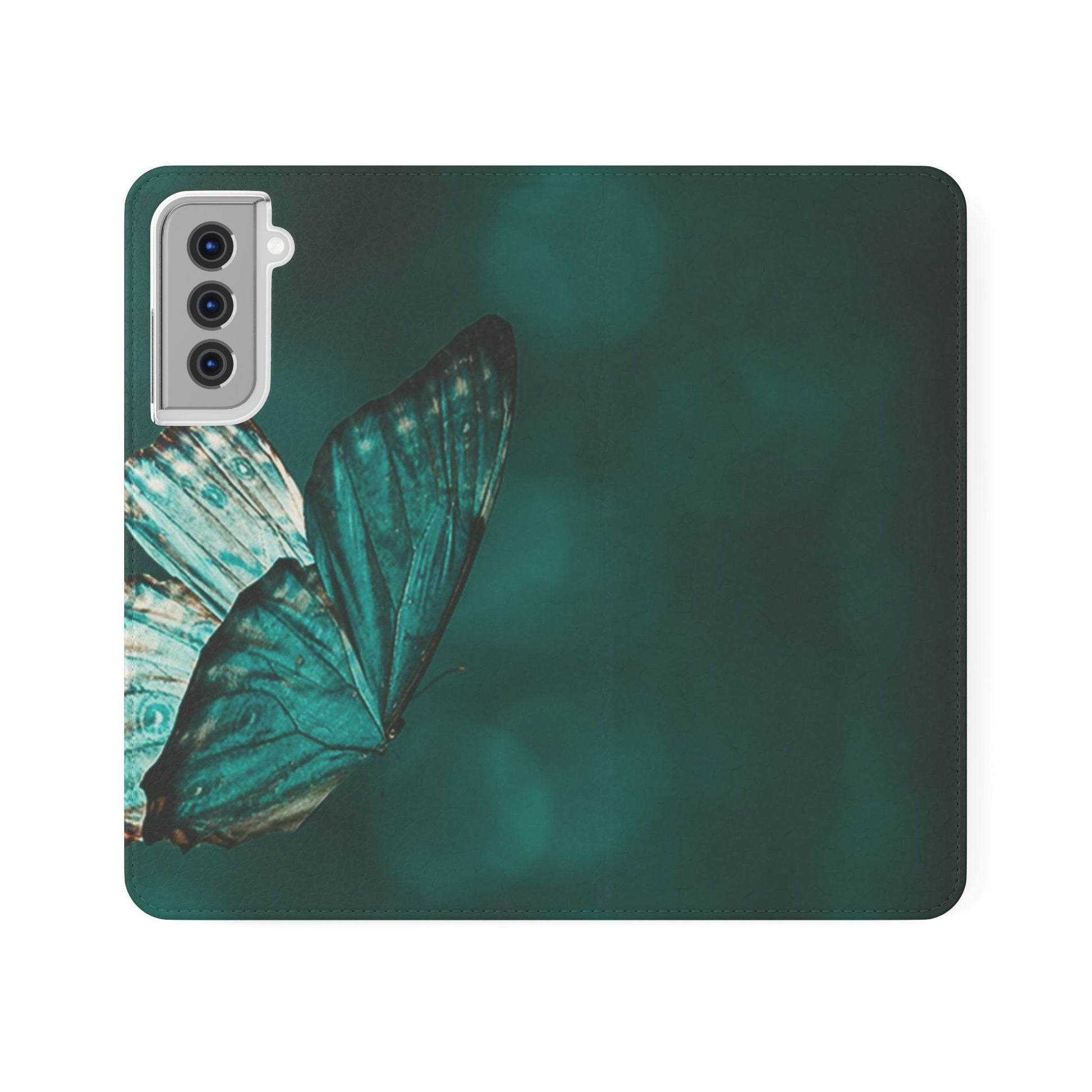 Butterfly Flip Case - Elegant Phone Wallet Cover, Nature Lovers, Gift for Her, Sustainable Fashion, Personalized Mobile Accessory - FORMO