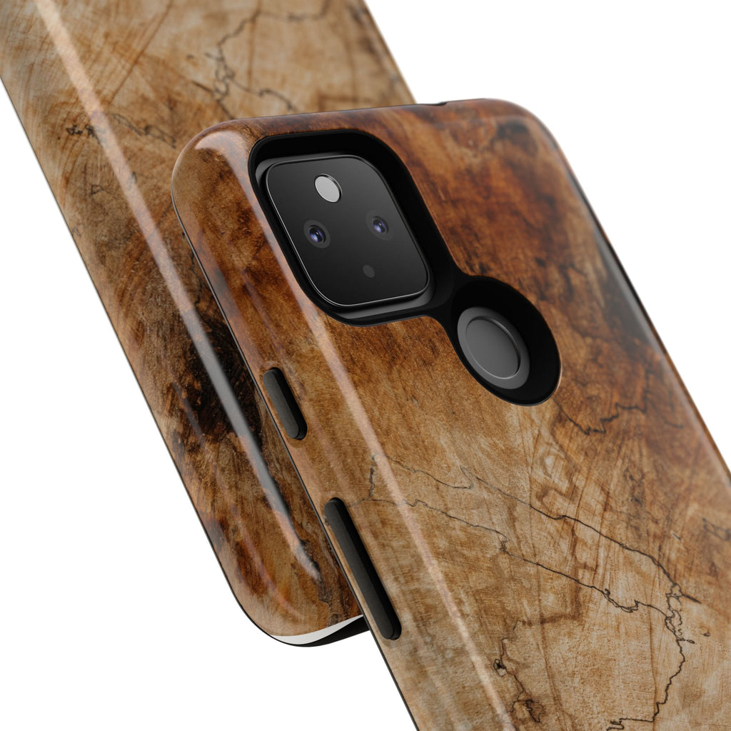 Woodland-Inspired Phone Case | Tough Cases, Natural Wood Grain Cover, Rustic Tech Accessory, Nature Lover Gift, Eco-Friendly - FORMO
