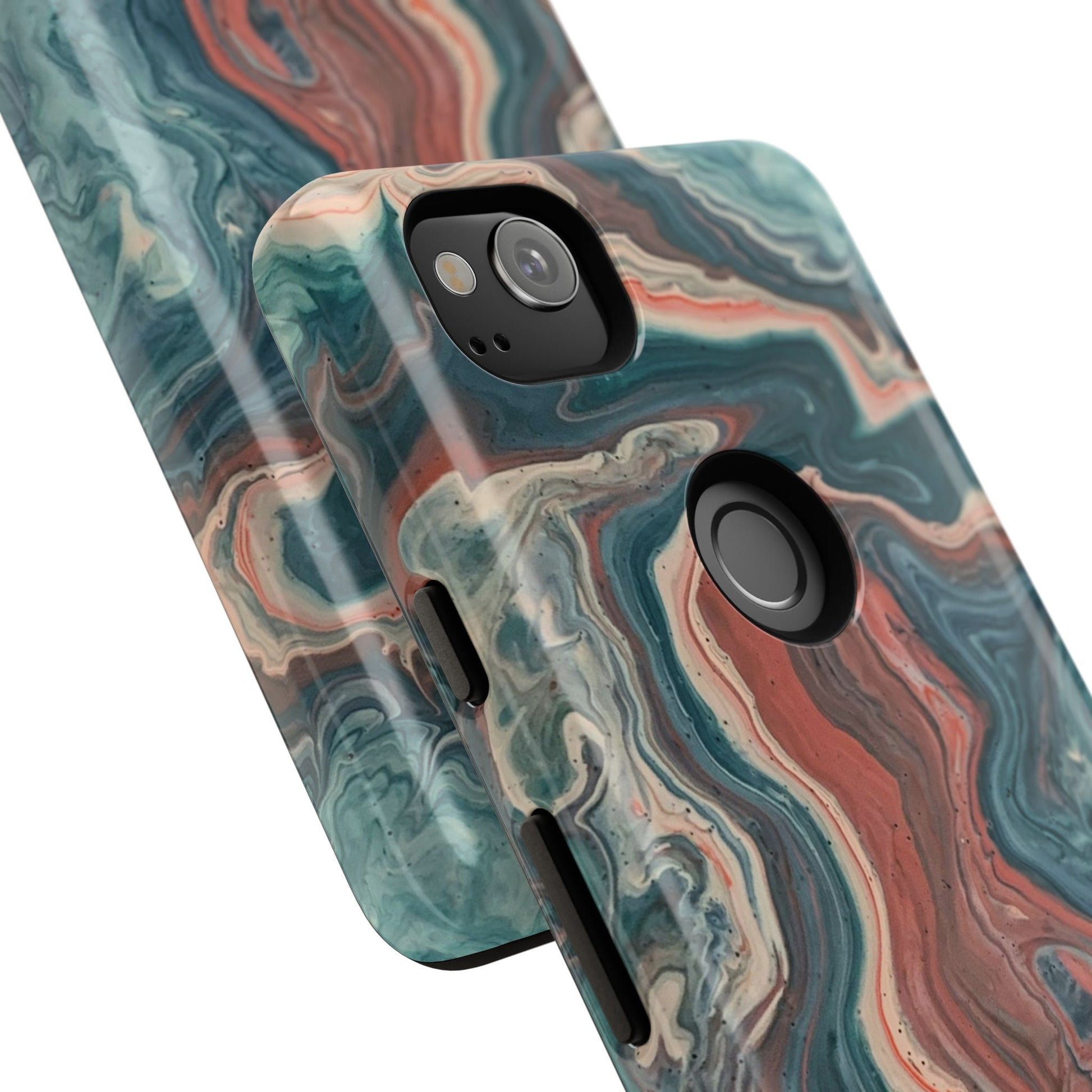 Artistic Phone Case, Tough Cases for Stylish Protection, Marble Design, Trendy Gift for Phone Lovers, Unique Cell Phone Accessory - FORMO