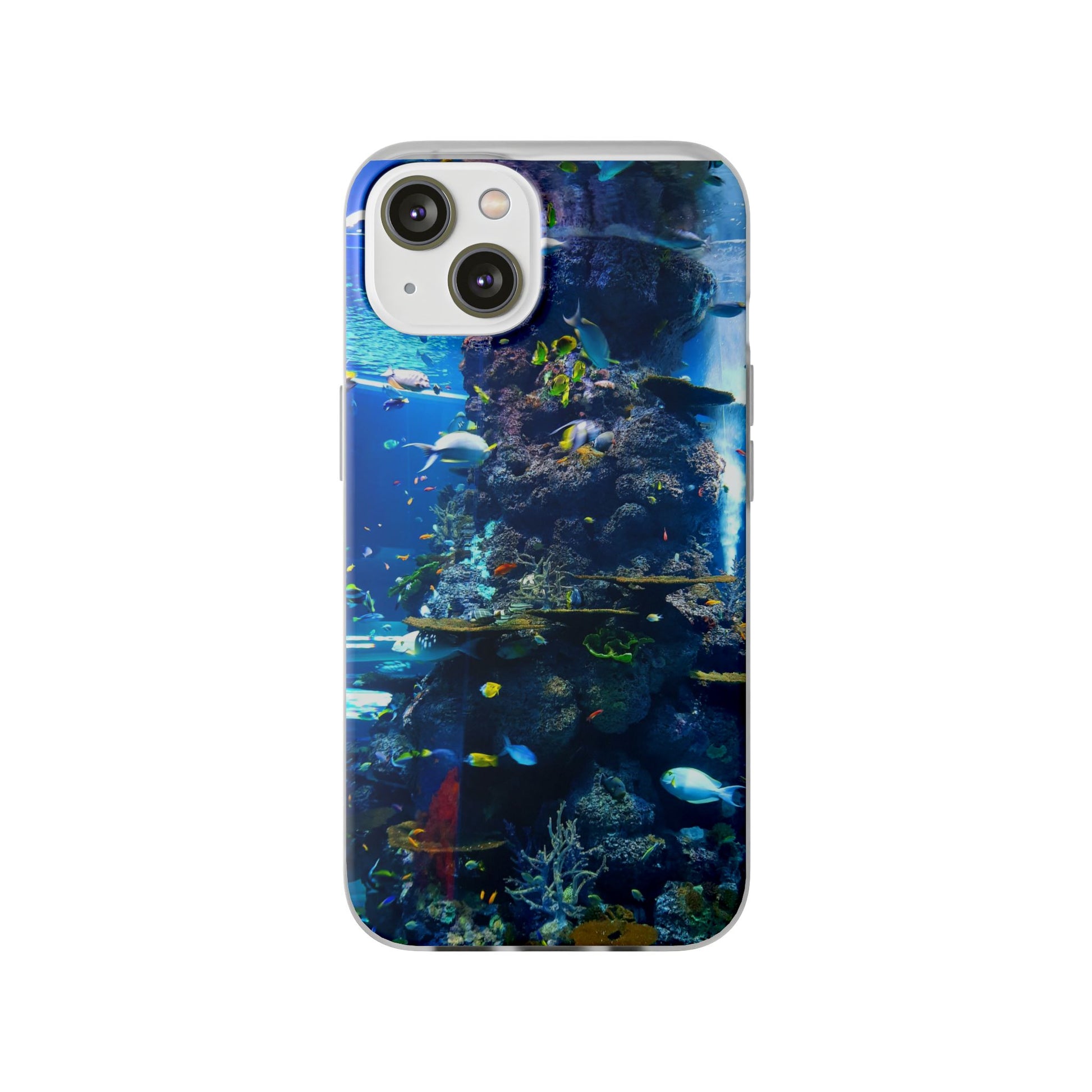 Underwater Paradise Phone Case, Flexible Mobile Cover, Ocean Lover Gift, Marine Life, Beach Decor, Sea Life Accessories - FORMO