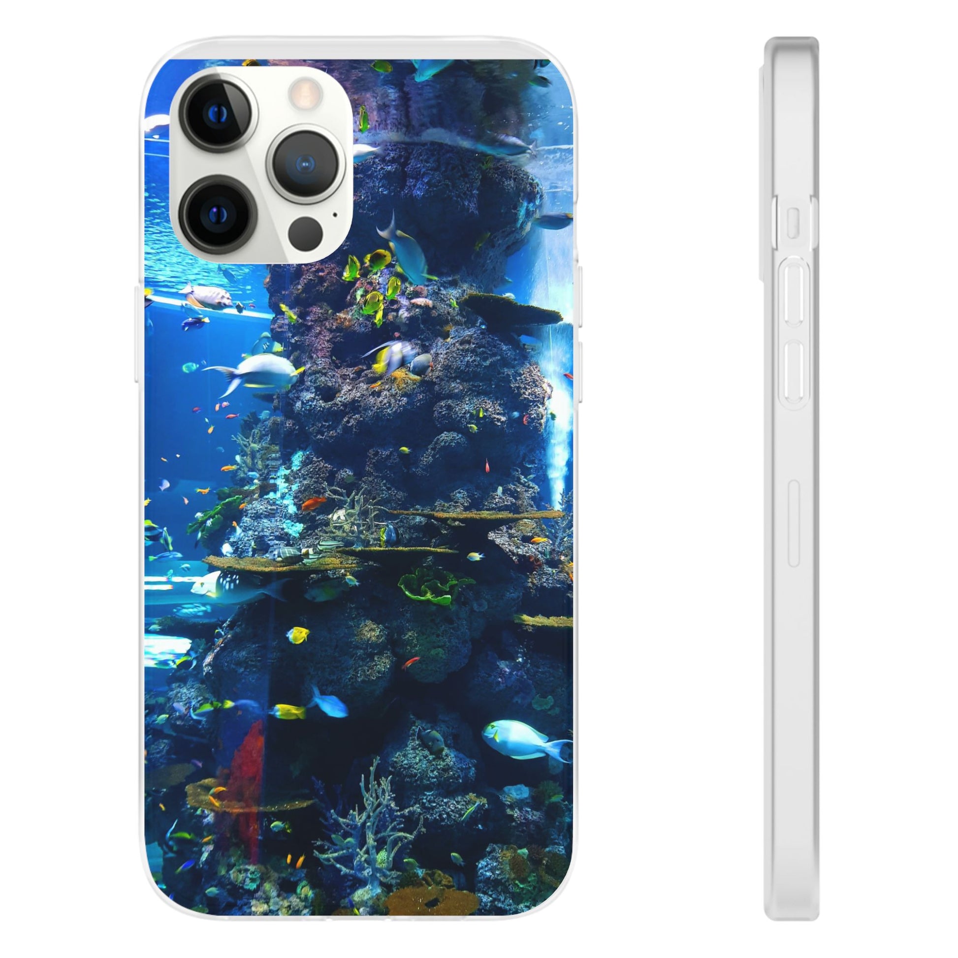 Underwater Paradise Phone Case, Flexible Mobile Cover, Ocean Lover Gift, Marine Life, Beach Decor, Sea Life Accessories - FORMO