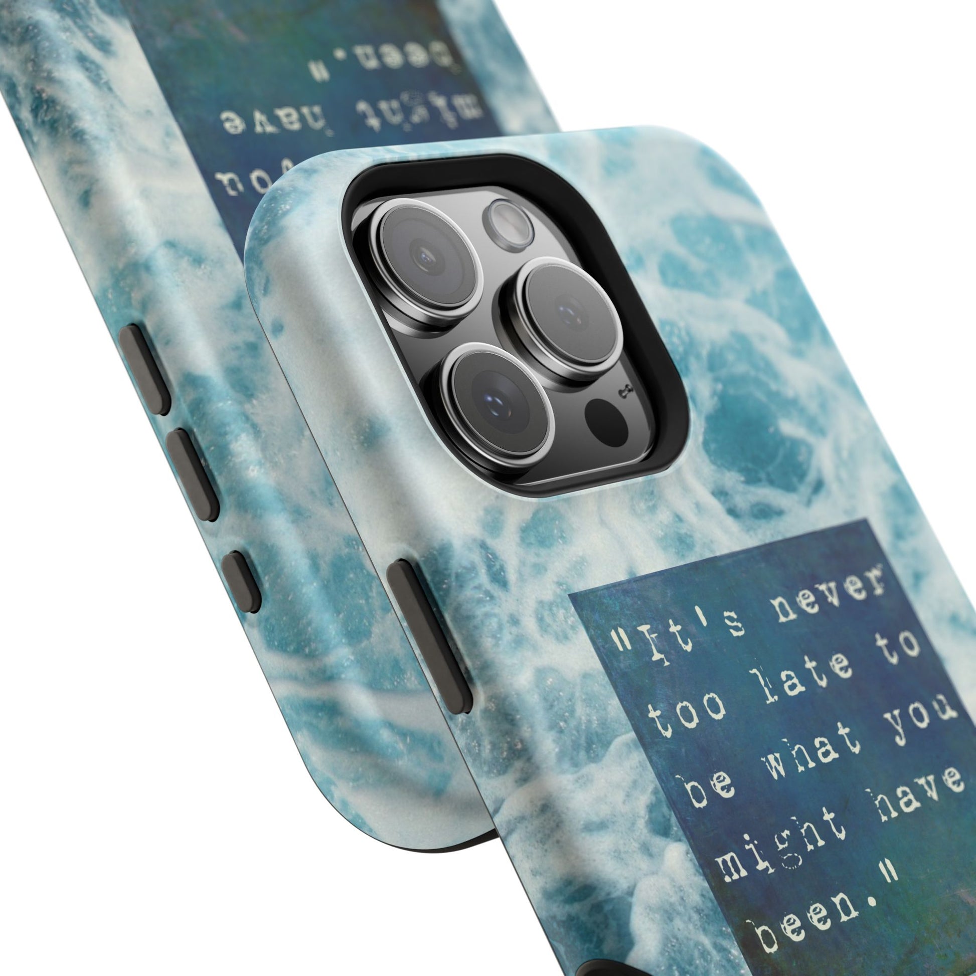 Inspirational Magnetic Phone Cases, Perfect Gift for Students, Motivational Phone Cover, Stylish Tough Case, Ocean Design Case, Fits iPhone - FORMO