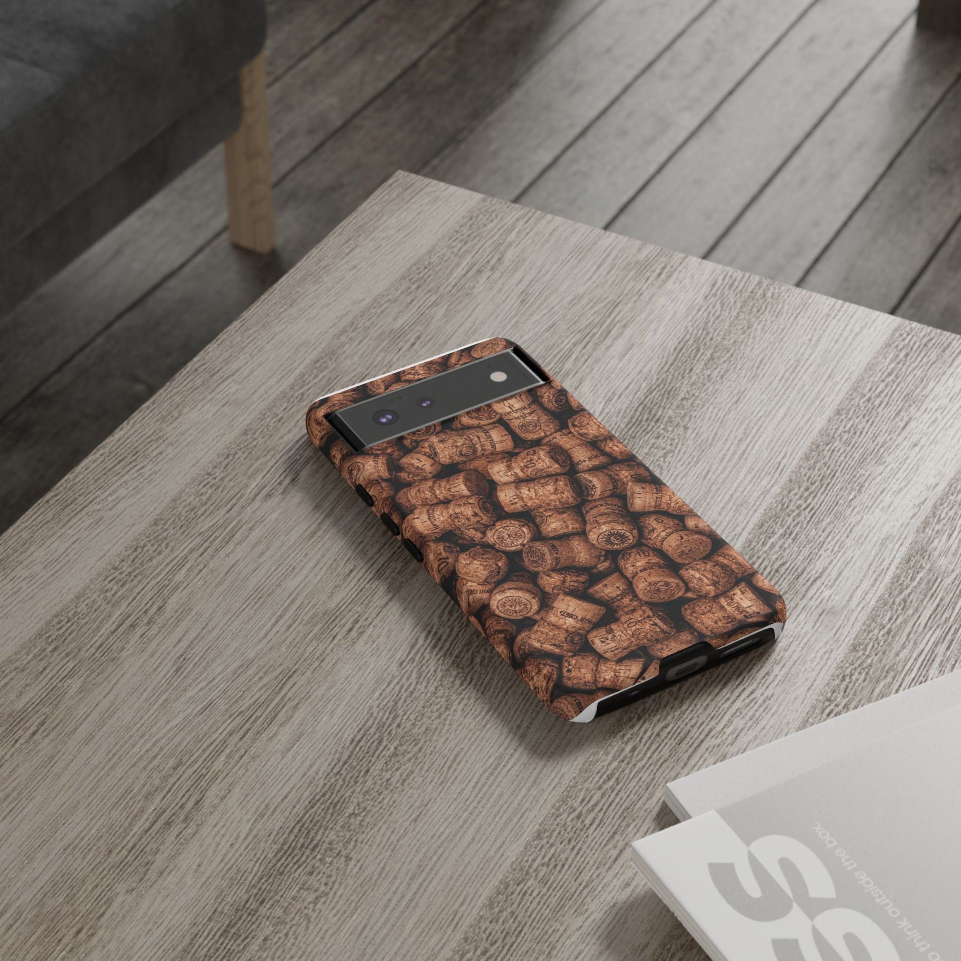 Cork Pattern Phone Case - Eco-Friendly, Vintage Style, Rustic Gifts for Wine Lovers, Housewarming, Birthday, Unique Gift - FORMO