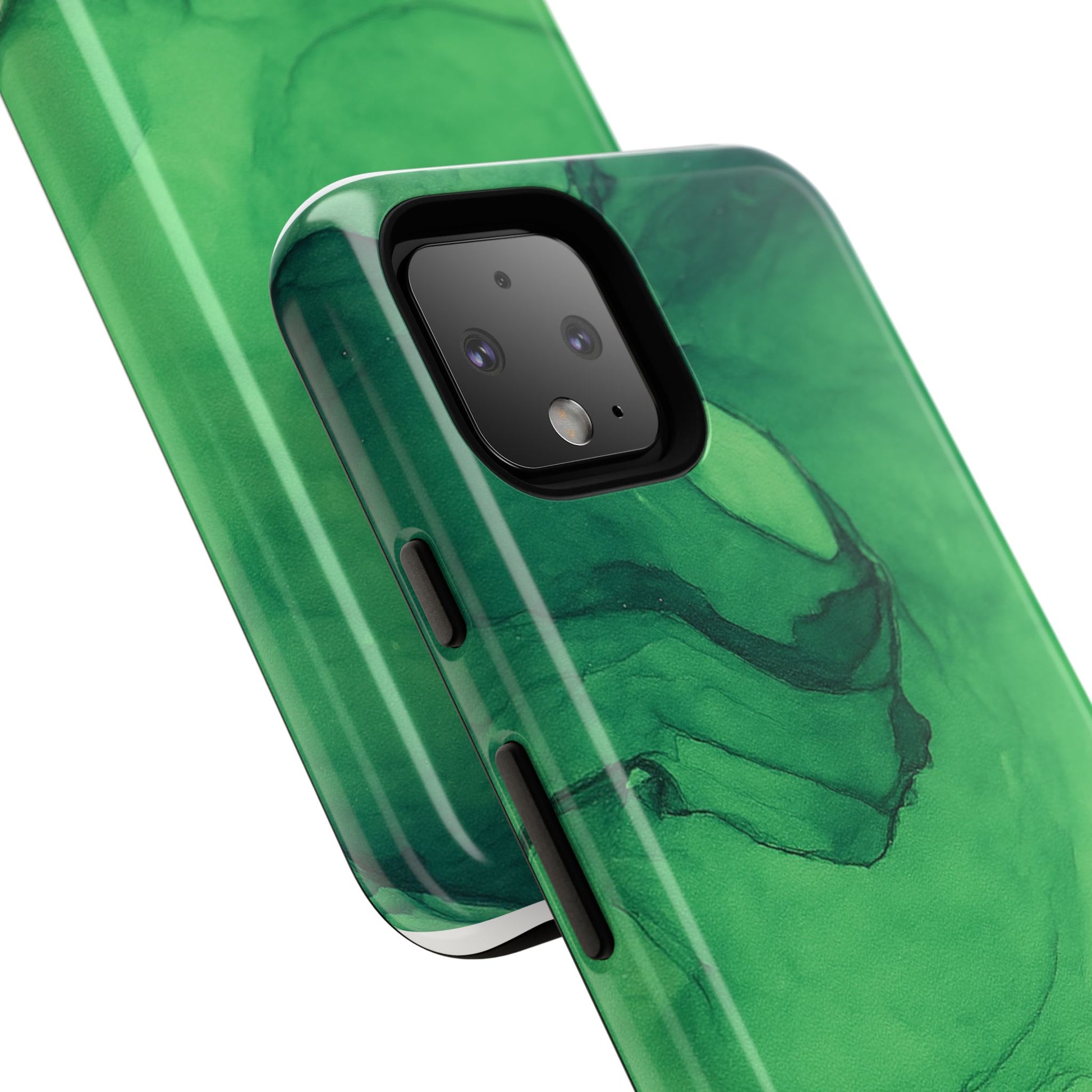 Stylish Phone Case for Nature Lovers, Tough Cases, Green Marble Design, Organic Aesthetic, Unique Gift, Eco-friendly Accessories