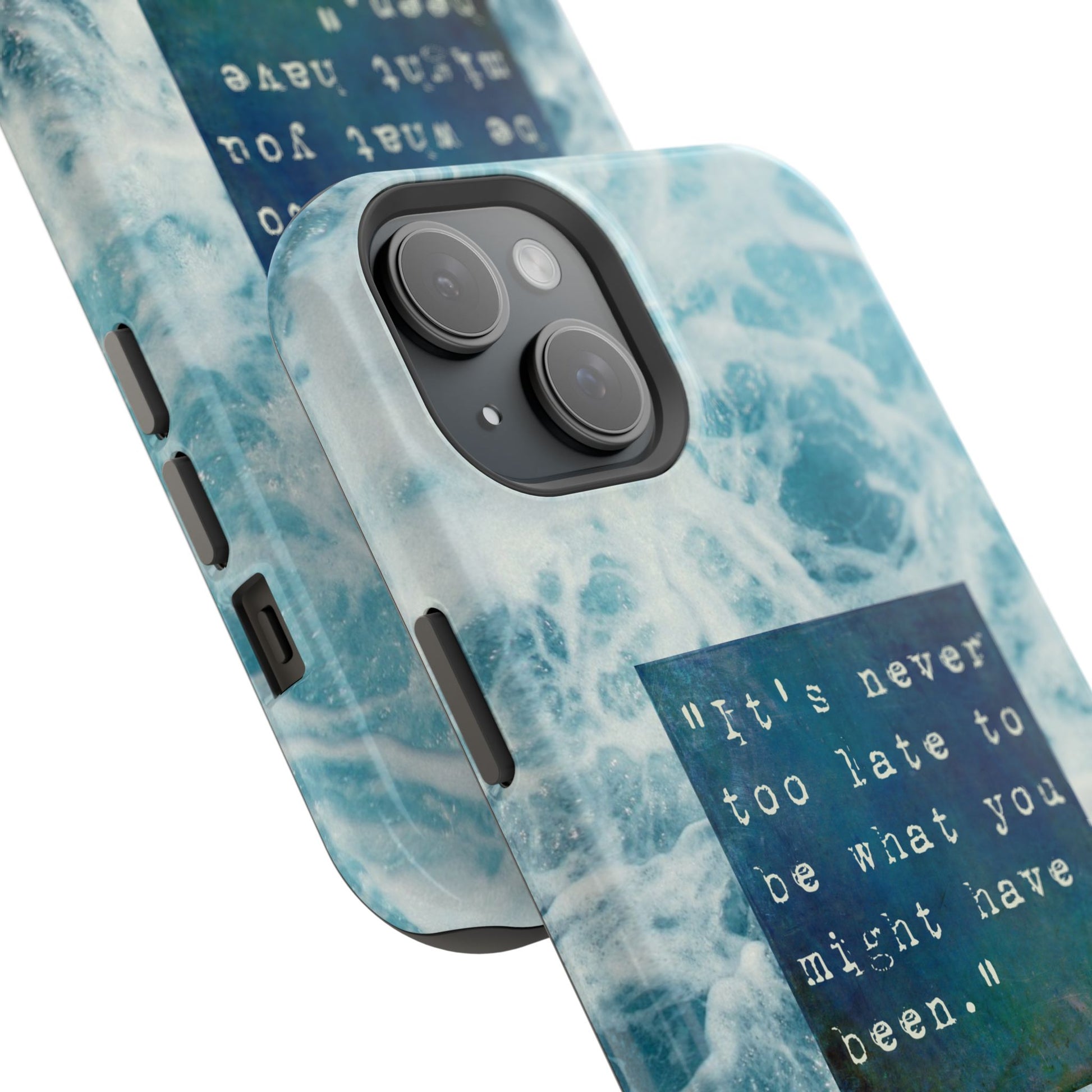 Inspirational Magnetic Phone Cases, Perfect Gift for Students, Motivational Phone Cover, Stylish Tough Case, Ocean Design Case, Fits iPhone - FORMO