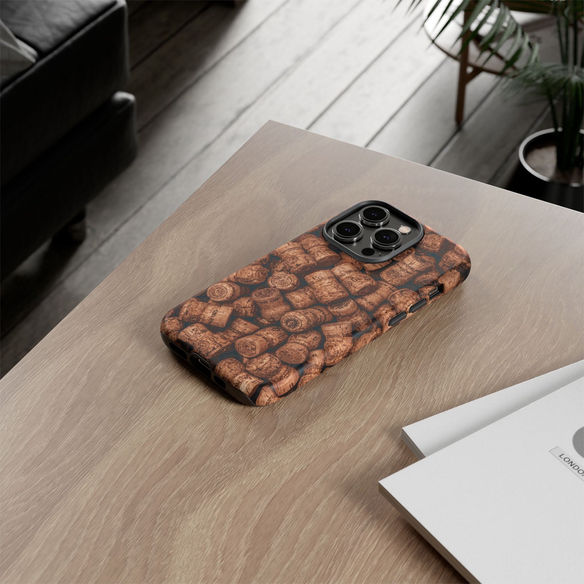 Cork Pattern Phone Case - Eco-Friendly, Vintage Style, Rustic Gifts for Wine Lovers, Housewarming, Birthday, Unique Gift - FORMO
