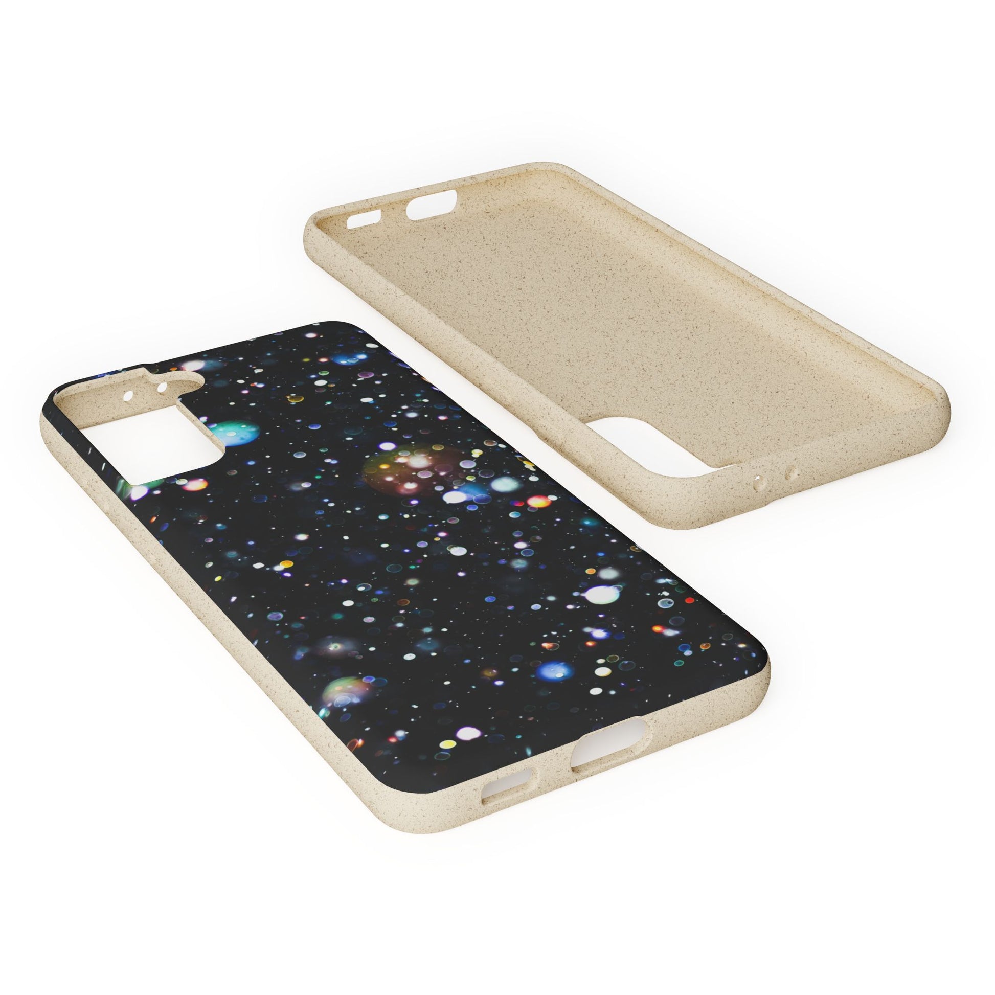 Eco-Friendly Phone Cases, Galaxy Print Biodegradable Cases, Sustainable Phone Accessories, Green Gifts for Her, Space Lover Gift - FORMO