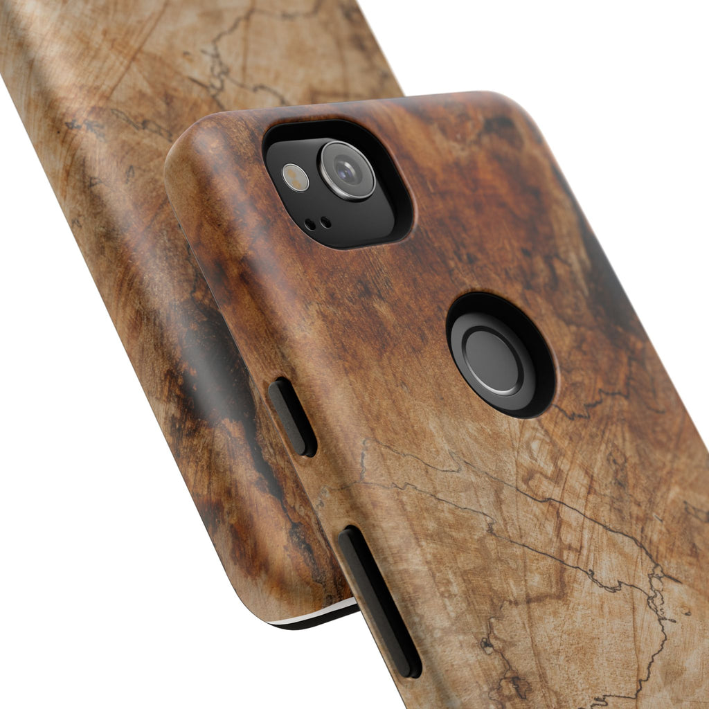 Woodland-Inspired Phone Case | Tough Cases, Natural Wood Grain Cover, Rustic Tech Accessory, Nature Lover Gift, Eco-Friendly - FORMO