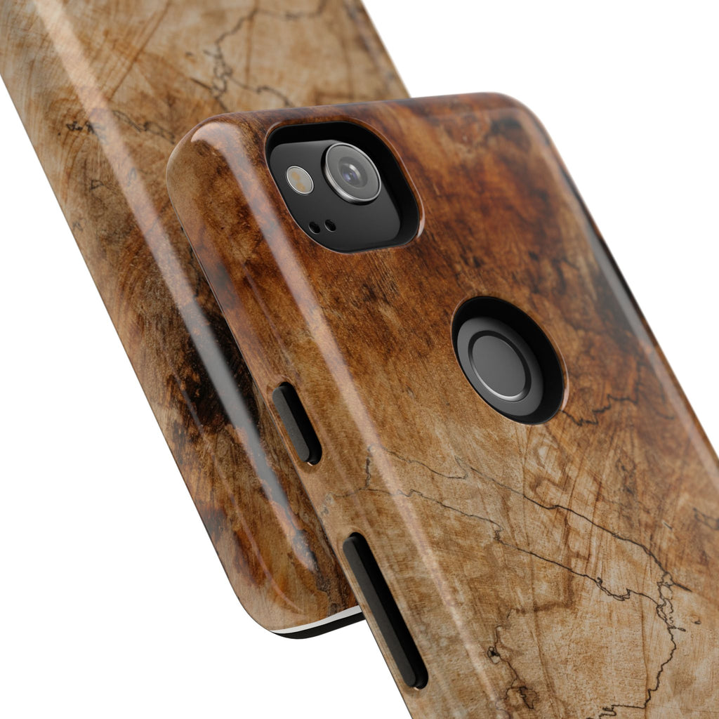 Woodland-Inspired Phone Case | Tough Cases, Natural Wood Grain Cover, Rustic Tech Accessory, Nature Lover Gift, Eco-Friendly - FORMO