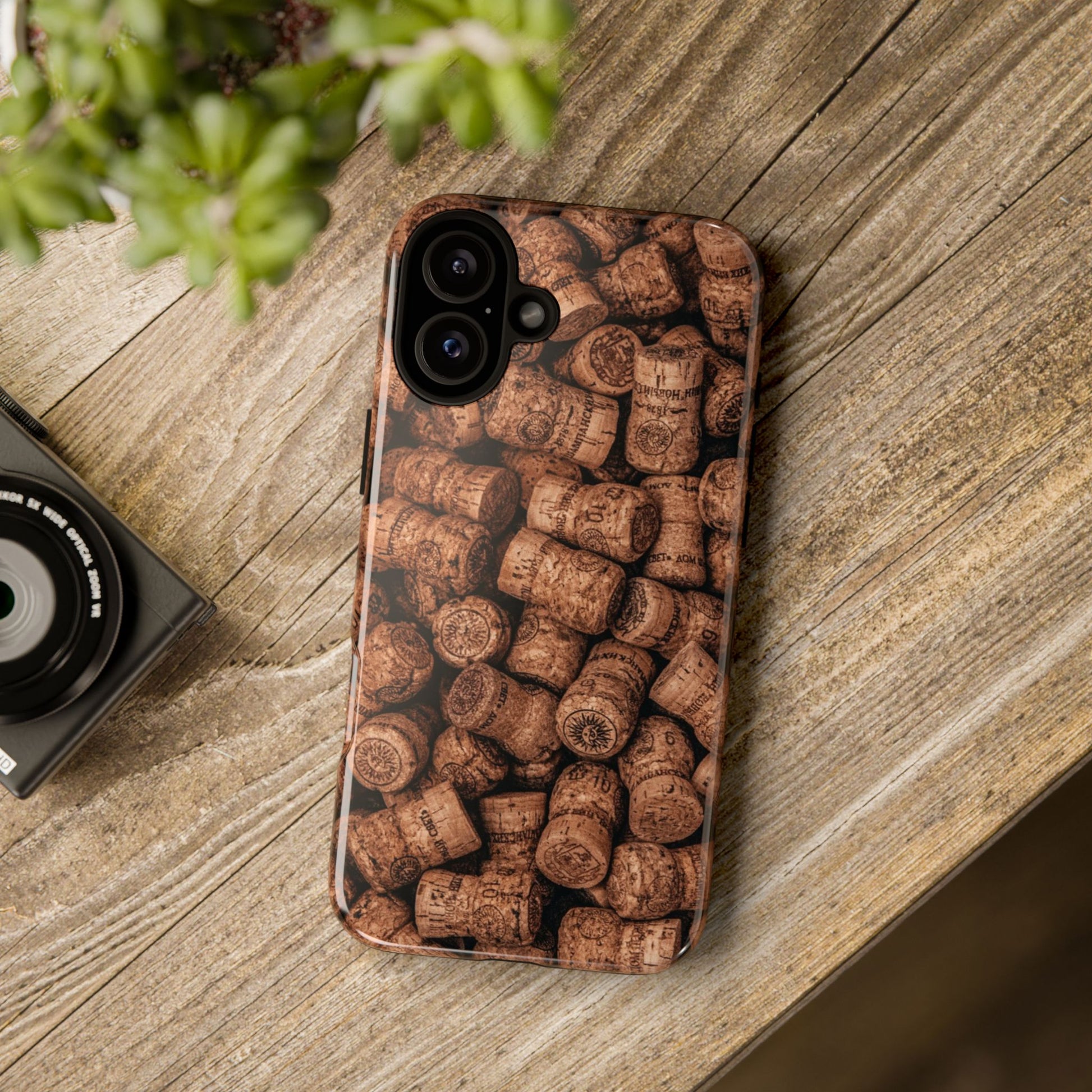 Cork Pattern Phone Case - Eco-Friendly, Vintage Style, Rustic Gifts for Wine Lovers, Housewarming, Birthday, Unique Gift - FORMO