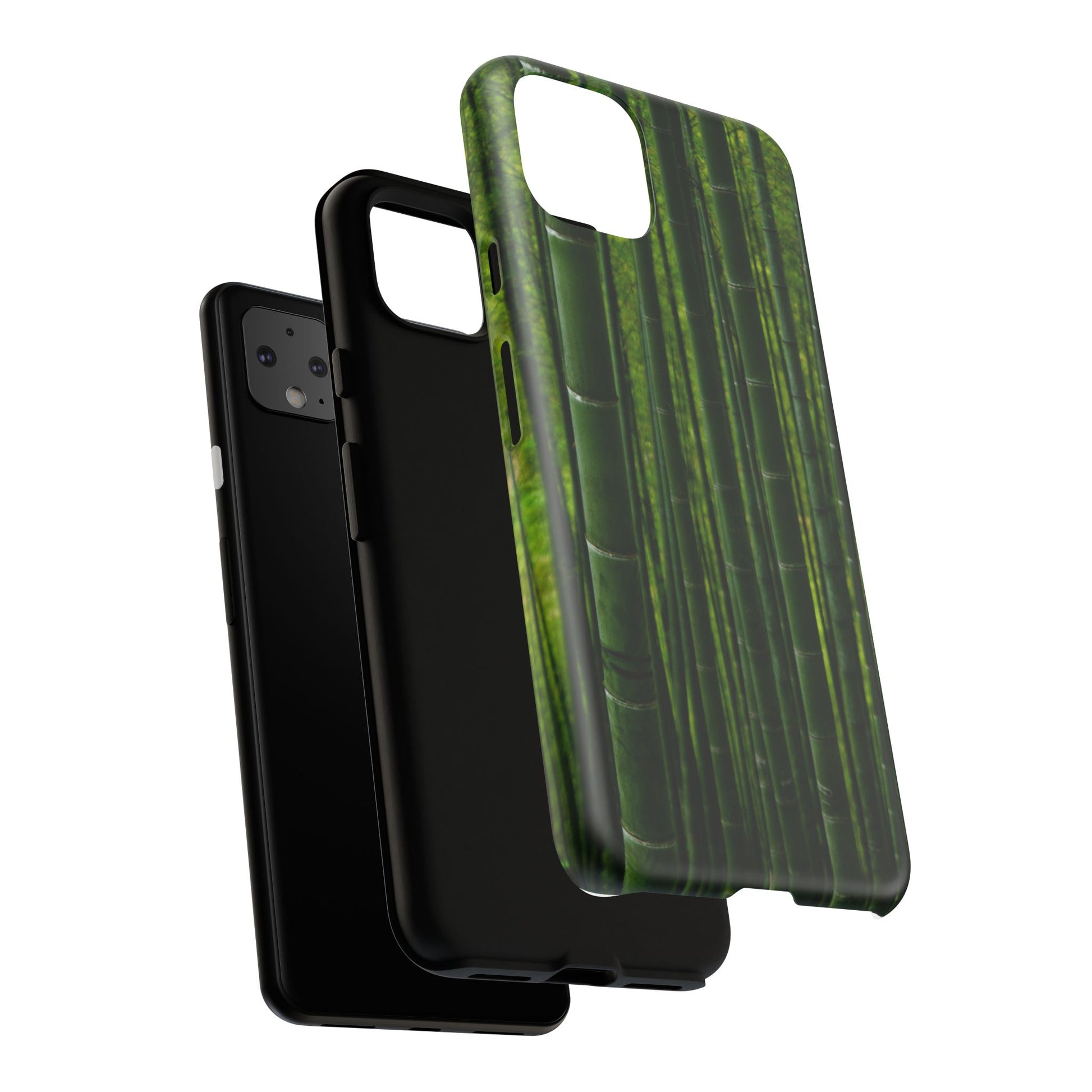 Bamboo Phone Case - Tough Cases, Nature Lover Gift, Eco-Friendly Phone Accessory, Greenery Design, Unique Smartphone Cover - FORMO