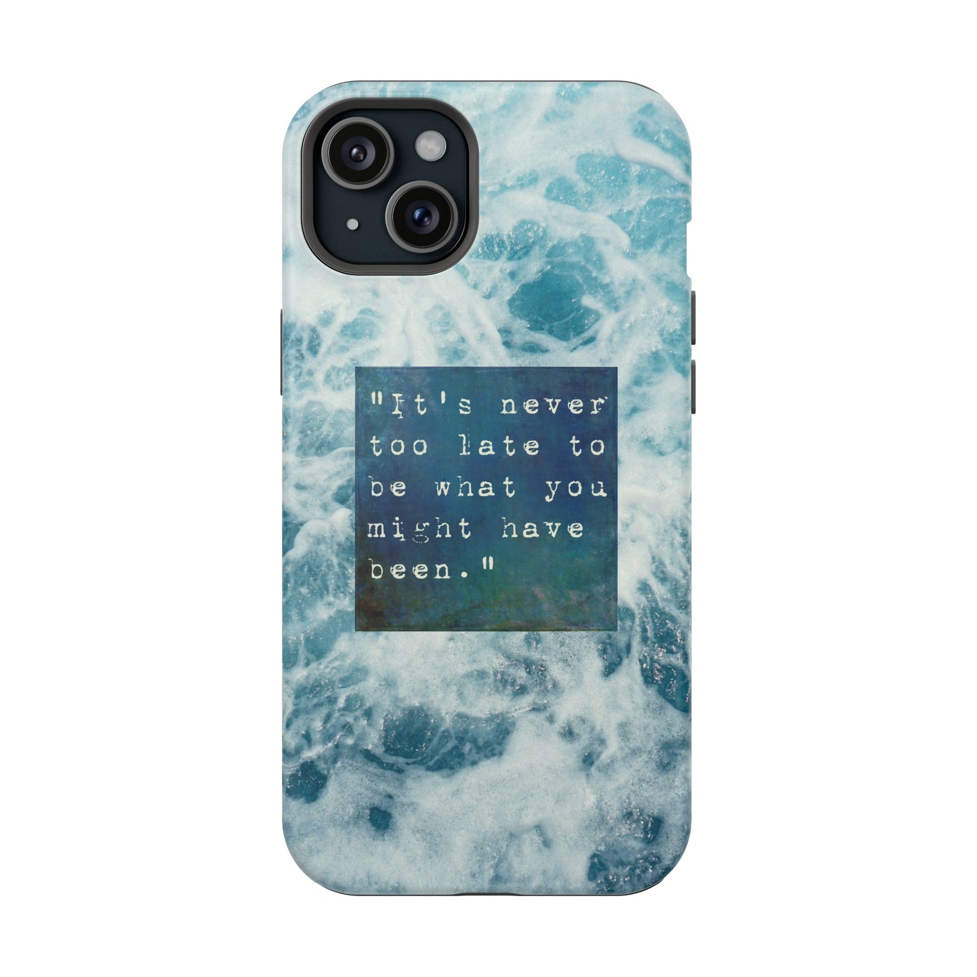 Inspirational Magnetic Phone Cases, Perfect Gift for Students, Motivational Phone Cover, Stylish Tough Case, Ocean Design Case, Fits iPhone - FORMO