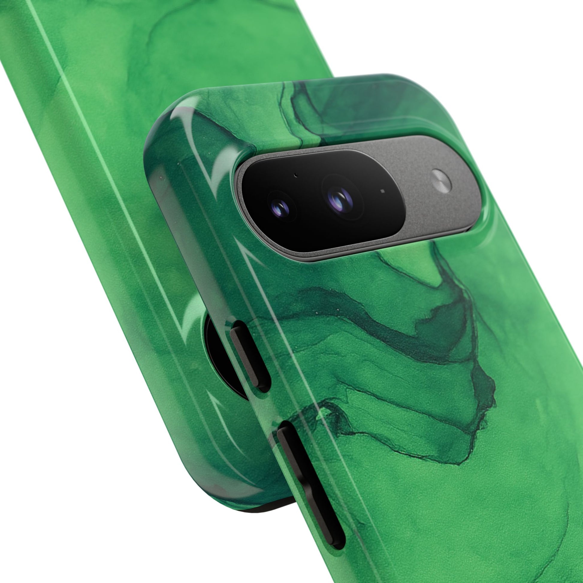 Stylish Phone Case for Nature Lovers, Tough Cases, Green Marble Design, Organic Aesthetic, Unique Gift, Eco-friendly Accessories